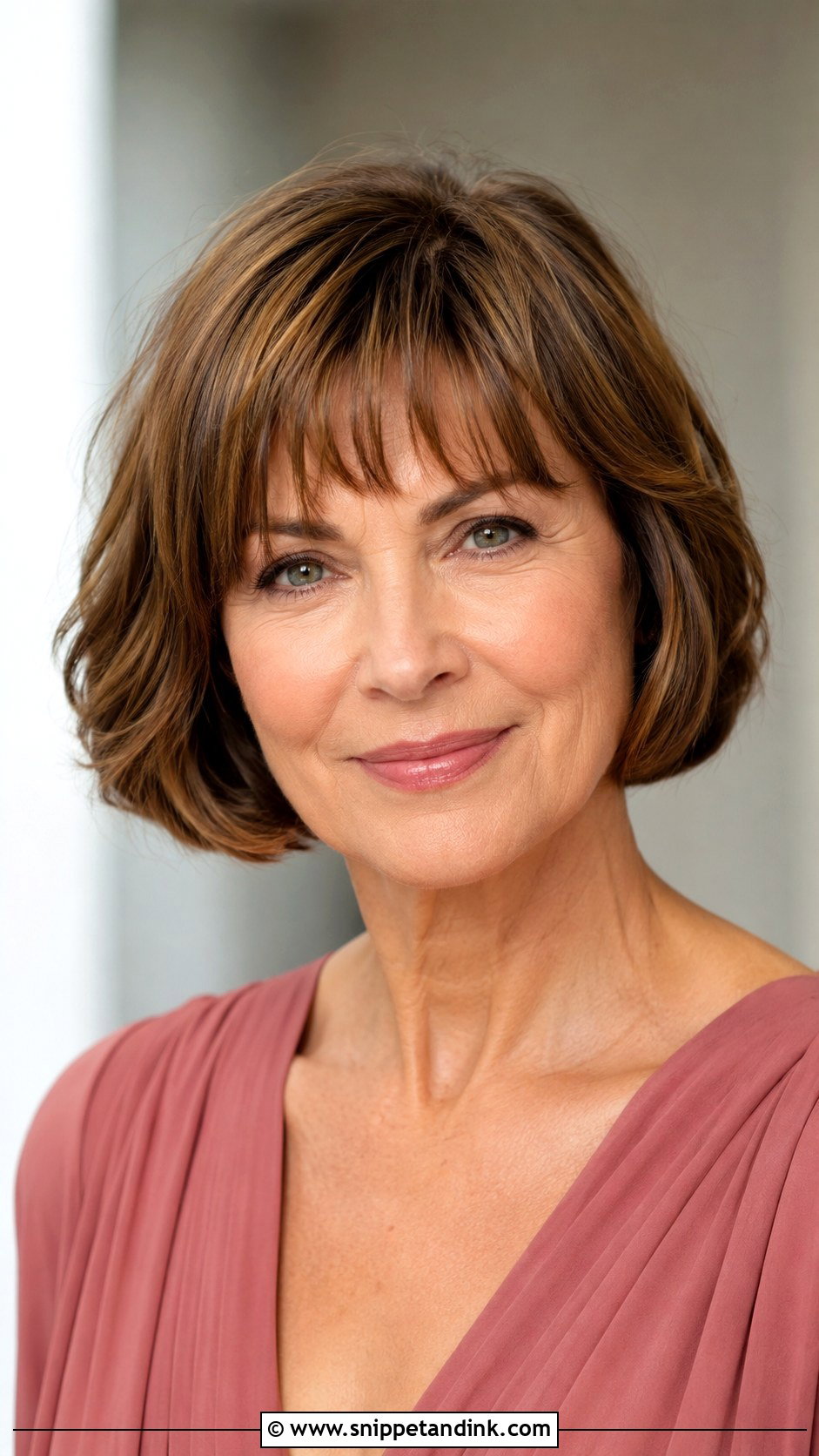 Short Bob With Soft Bangs - Snippet and Ink - 30 Mother of the Groom Hairstyles