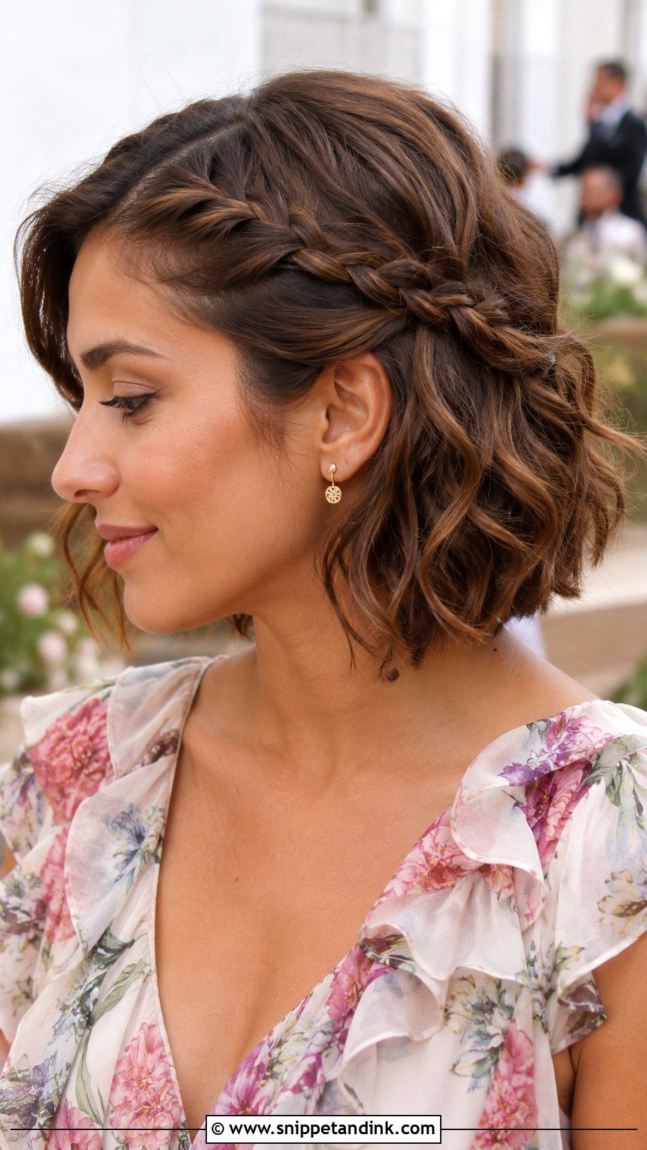 Short Braided Wedding Guest Hair - Snippet and Ink - 15 Wedding Guest Hair for Short Hair Ideas