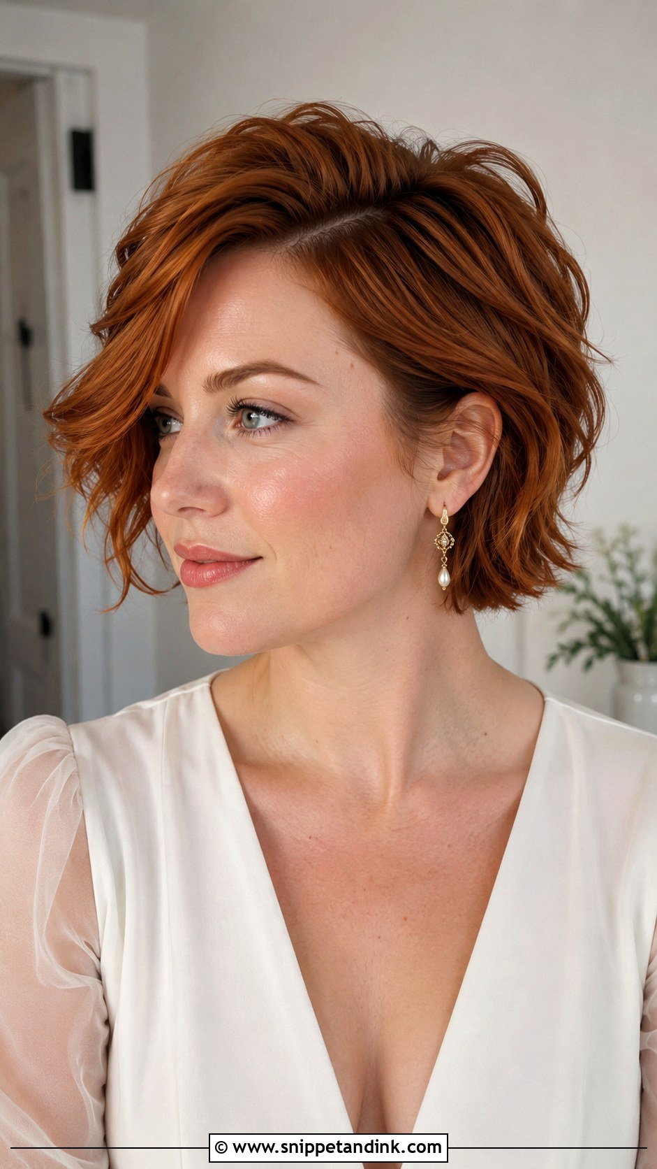 Short Bridal Bixie With Volume - Snippet and Ink - 15 Simple Bridal Hairstyles for Short Hair