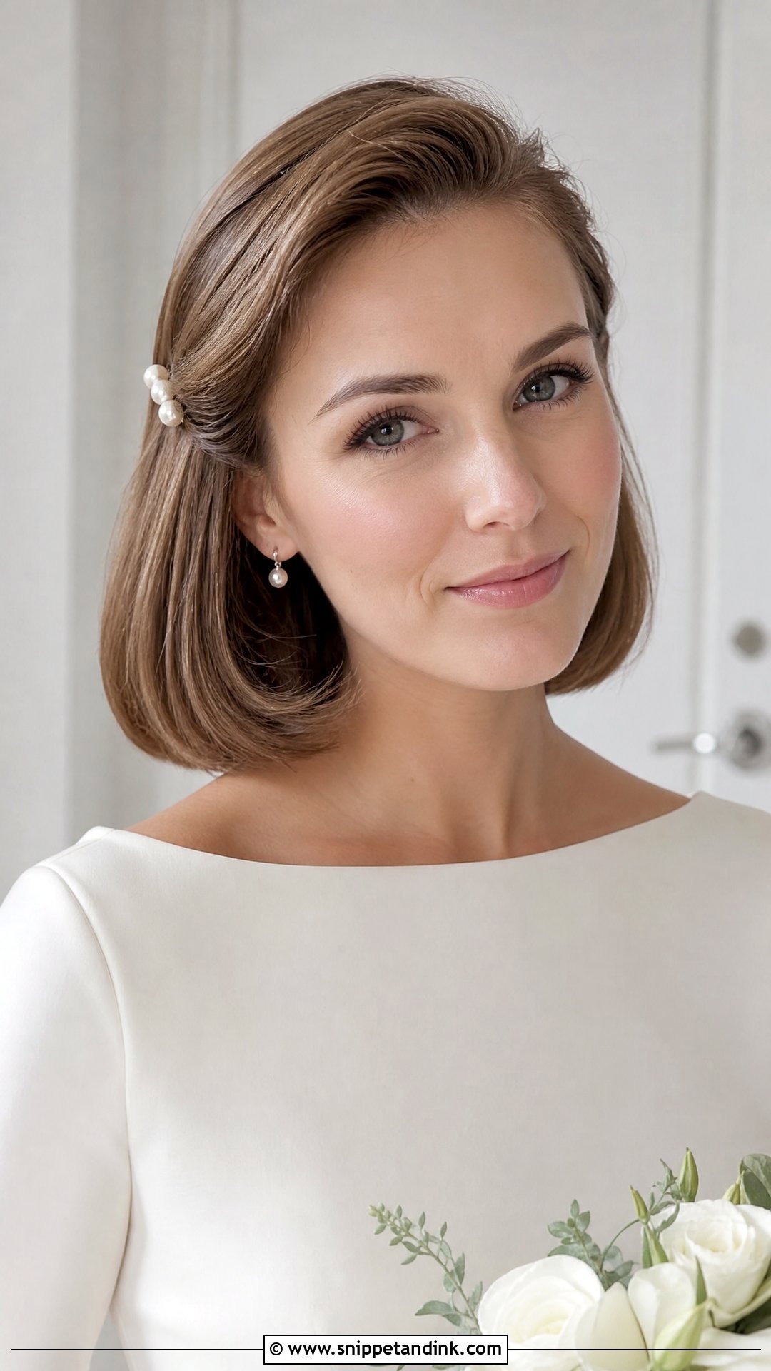 Short Bridal Blowout Hair - Snippet and Ink - 15 Blowout Hair Wedding Bride Ideas