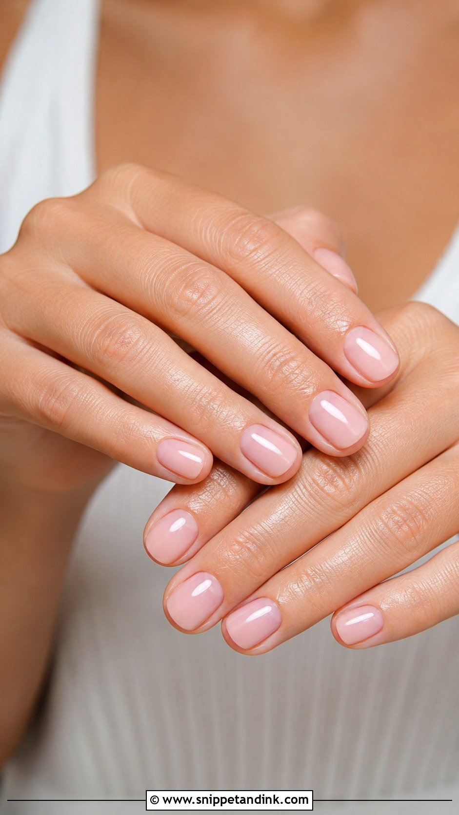 Short Bridal Blush Pink Nails - Snippet and Ink - 30 Short Bridal Wedding Nails