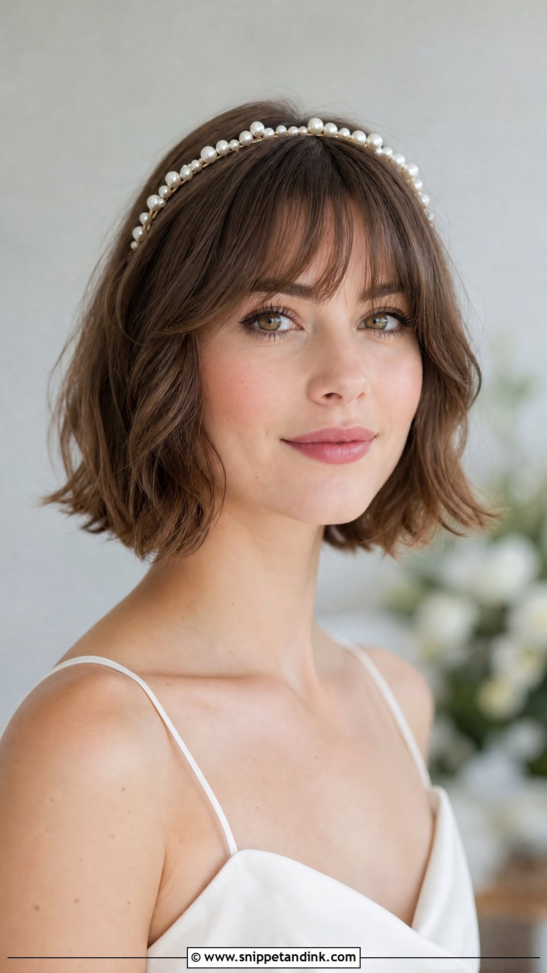 Short Bridal Bob With Bangs - Snippet and Ink - 15 Bride Hairstyles Bangs