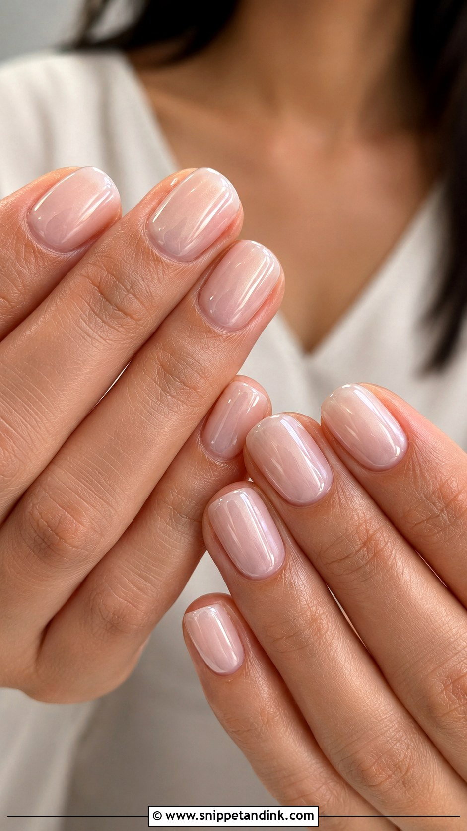 Short Bridal Chrome Nails - Snippet and Ink - 20 Bridal Chrome Nails