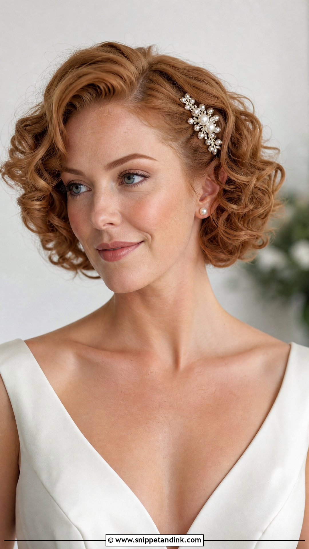 Short Bridal Curls - Snippet and Ink - 15 Bridal Curls Hairstyles