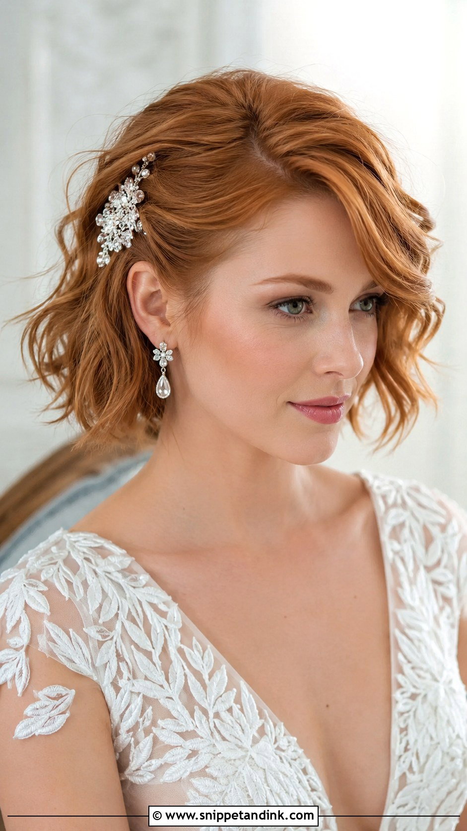 Short Bridal Hairstyle for Fine Hair - Snippet and Ink - 25 Bridal Hair for Fine Hair Ideas