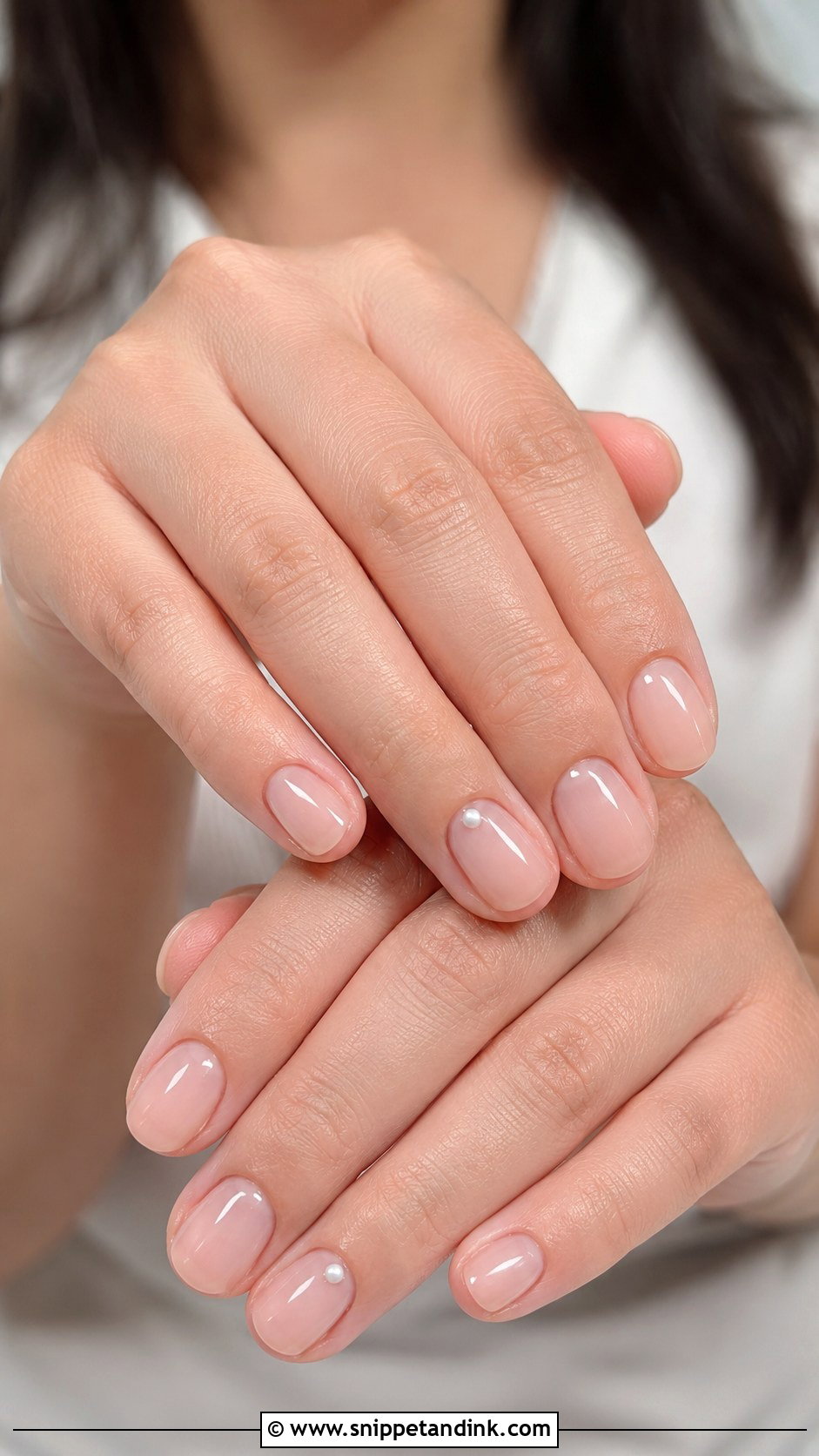 Short Bridal Nails - Snippet and Ink - 20 Simple Bridal Nails Designs