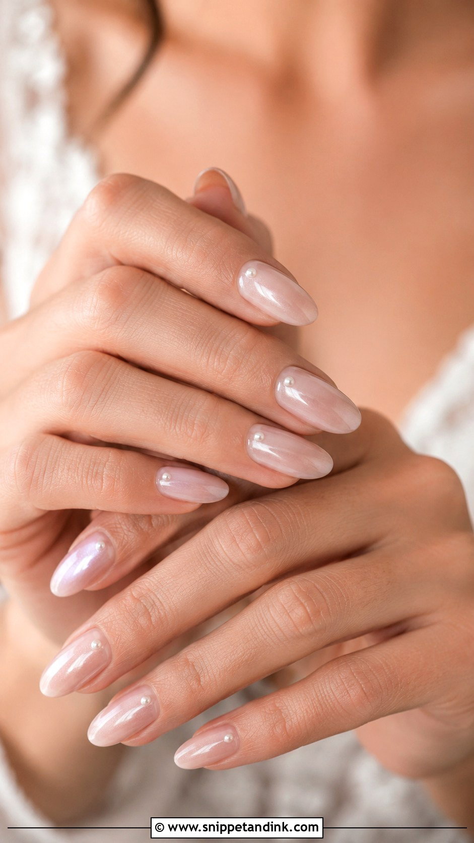 Short Bridal Nails - Snippet and Ink - 30 Bridal Nail Ideas