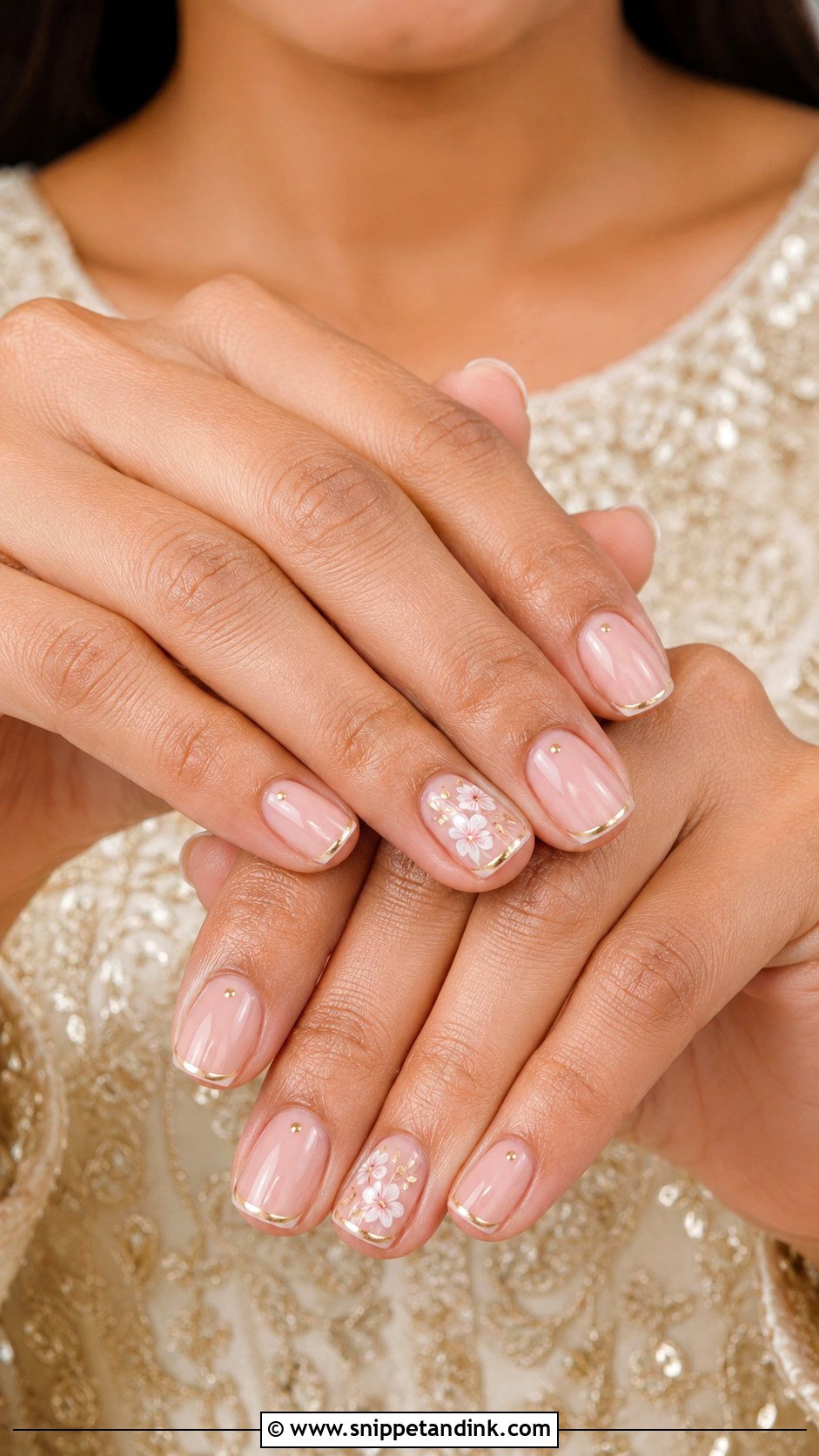 Short Bridal Nails For Indian Wedding - Snippet and Ink - 30 Bridal Nails Wedding Indian