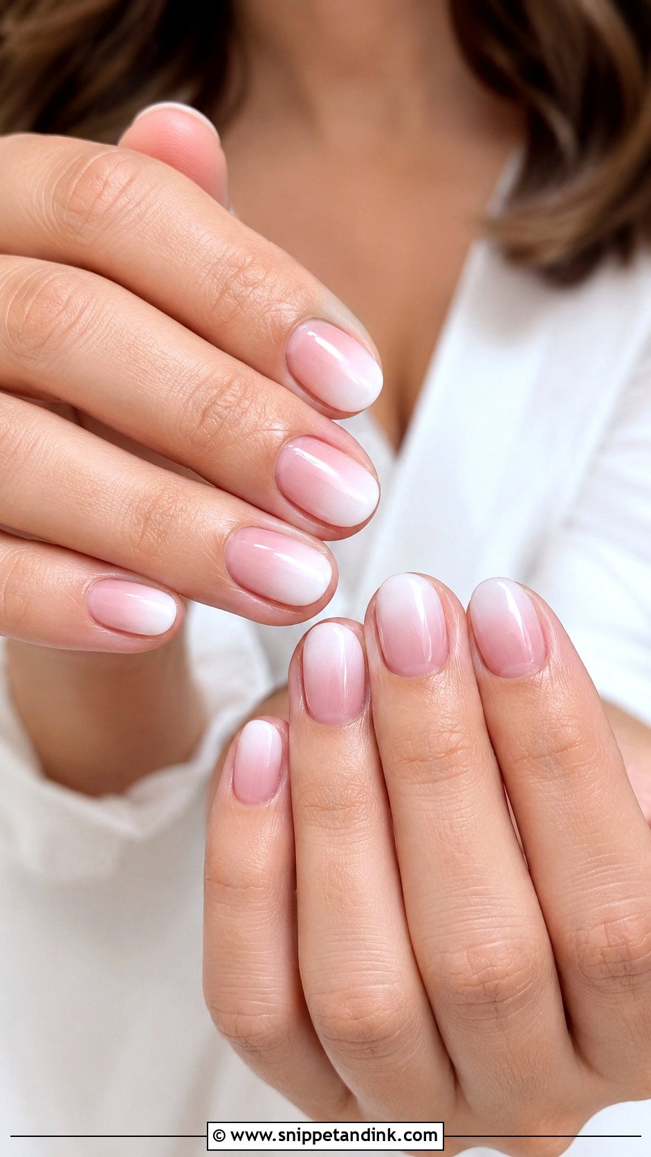 Short Bridal Ombre Nails - Snippet and Ink - 30 Short Bridal Wedding Nails