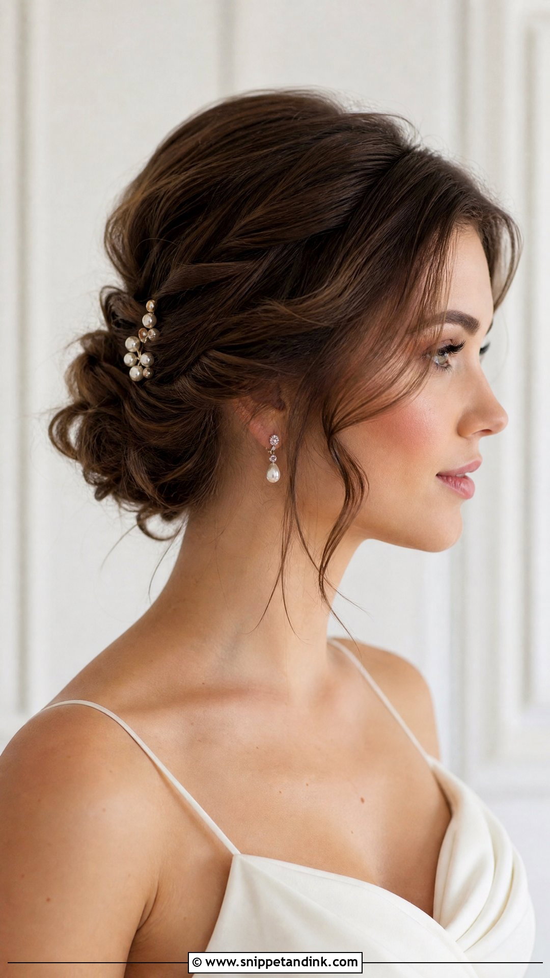 Short Bridal Updo Brown Hair - Snippet and Ink - 15 Bridal Updo Brown Hair Ideas