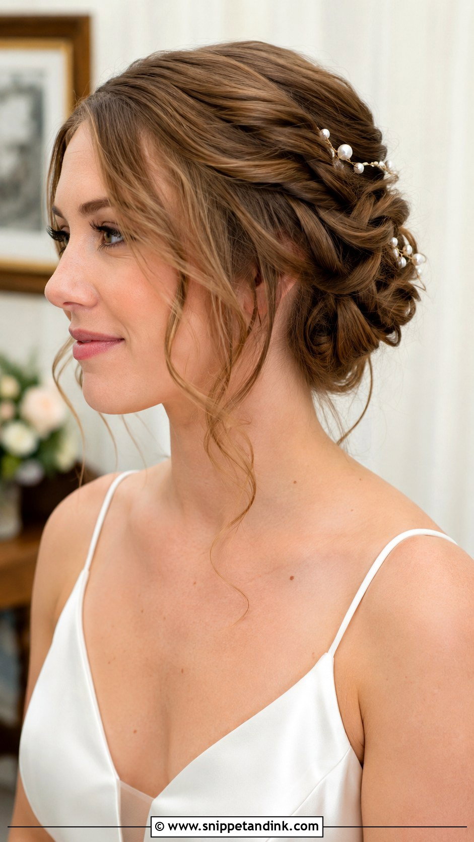 Short Bridal Updo With Twists - Snippet and Ink - 30 Short Bridal Hair Ideas