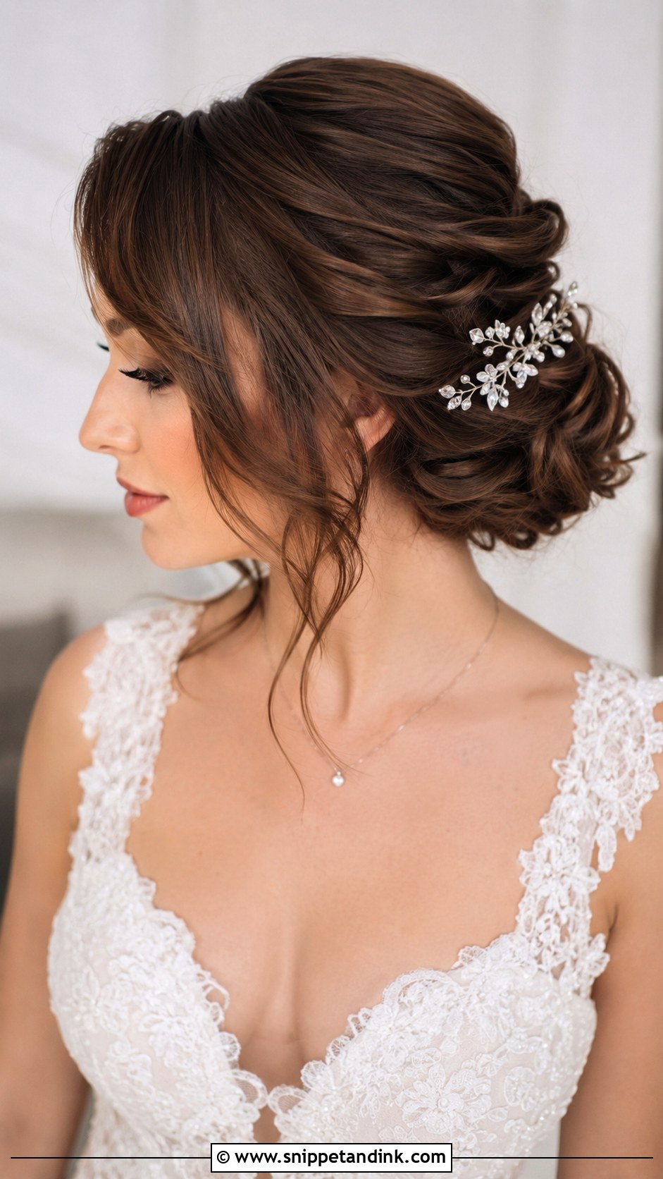 Short Bridal Updo - Snippet and Ink - 15 Short Hair Styles Bride