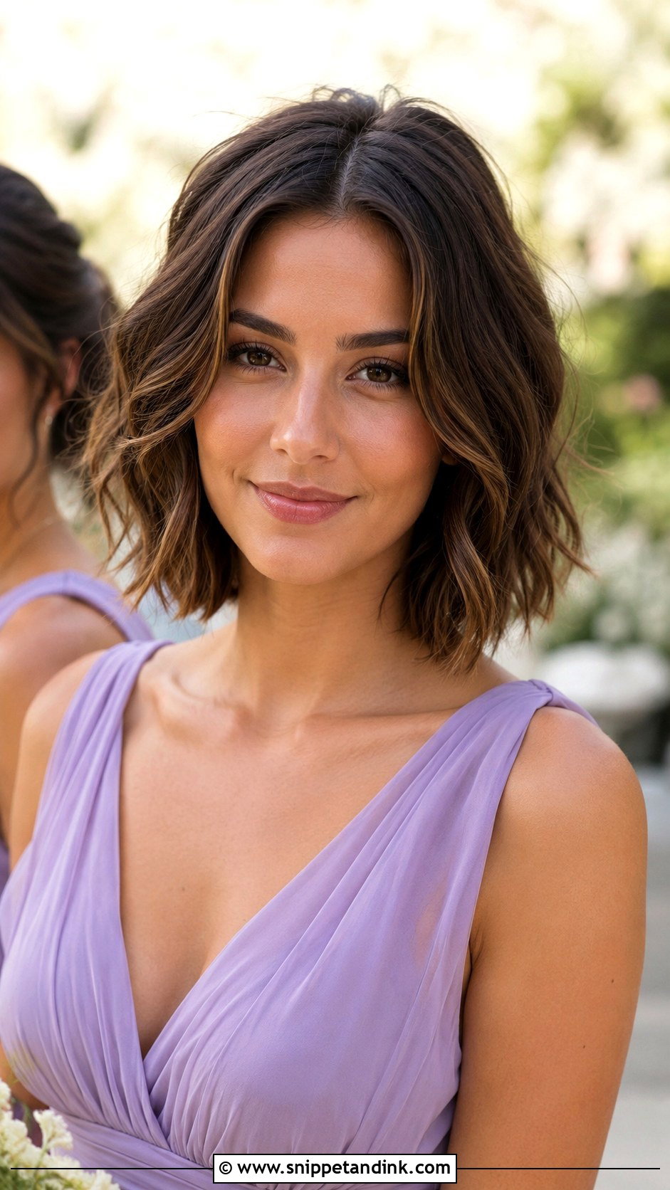 Short Bridesmaid Bob With Soft Waves - Snippet and Ink - 30 Bridesmaid Hair Short Ideas