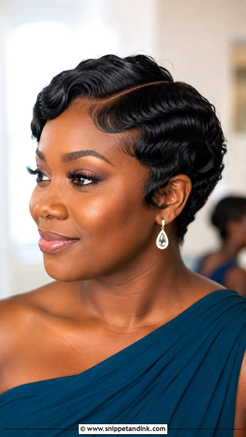 Short Bridesmaid Finger Waves - Snippet and Ink - 20 Short Bridesmaid Hairstyle Ideas