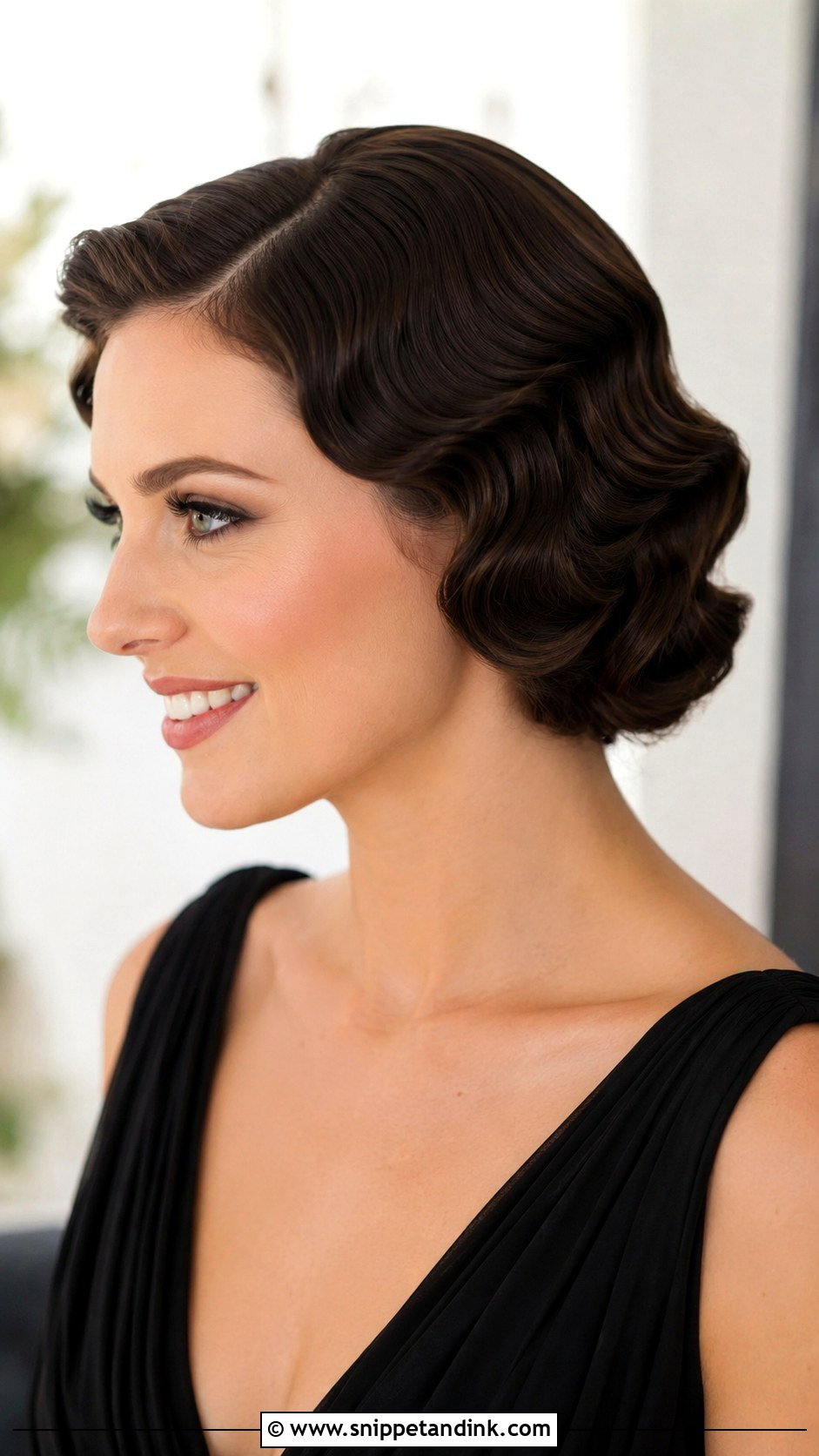 Short Bridesmaid Hair With Finger Waves - Snippet and Ink - 30 Bridesmaid Hair Short Ideas