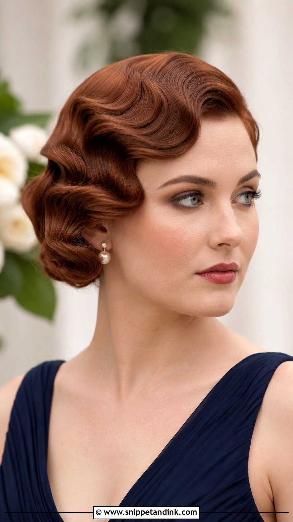 Short Bridesmaid Hair With Finger Waves - Snippet and Ink - 20 Simple Bridesmaid Hair Short Ideas