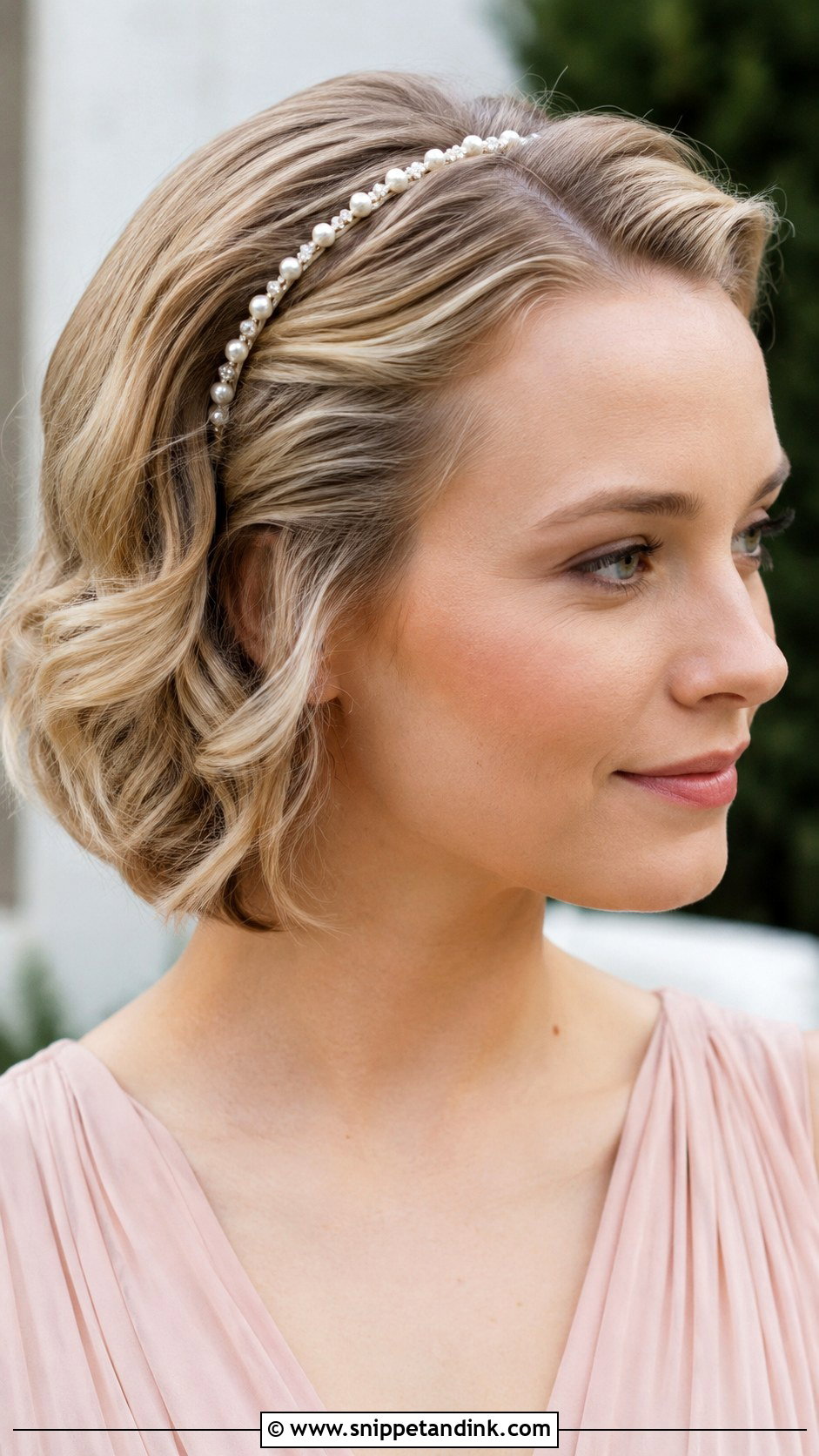 Short Bridesmaid Hair With Headband - Snippet and Ink - 20 Simple Bridesmaid Hair Short Ideas