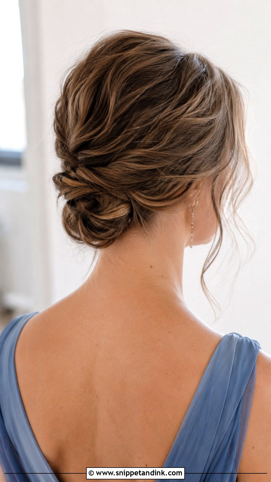 Short Bridesmaid Hair With Low Twist - Snippet and Ink - 30 Bridesmaid Hair Short Ideas