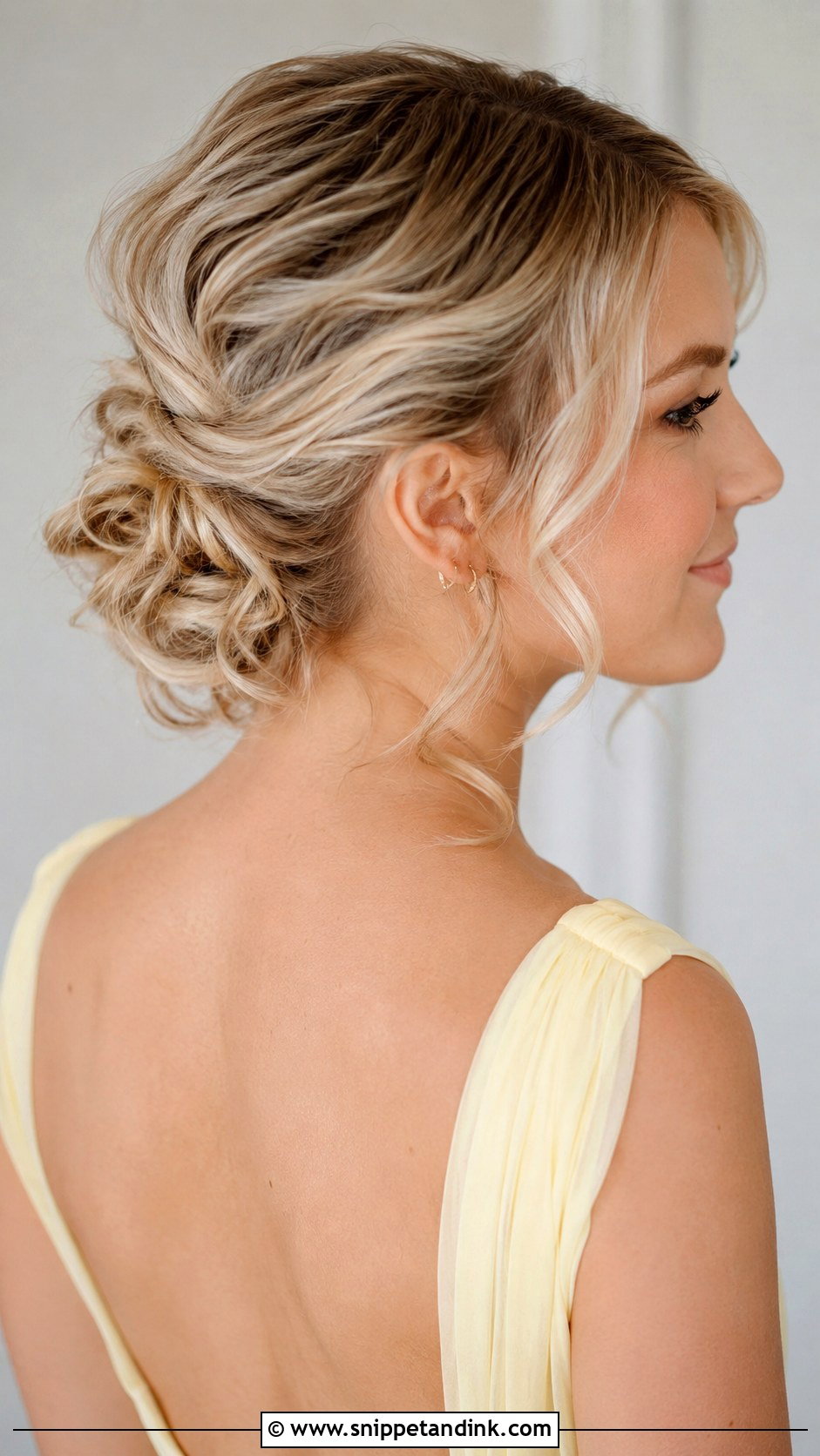 Short Bridesmaid Hair With Soft Updo - Snippet and Ink - 30 Bridesmaid Hair Short Ideas