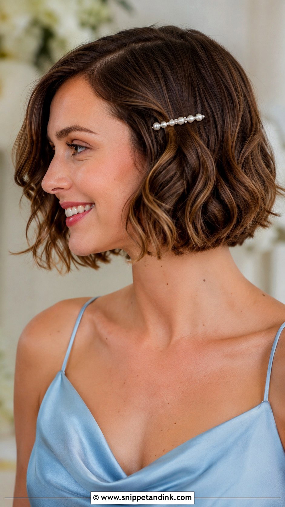 Short Bridesmaid Hair With Waves - Snippet and Ink - 25 Wedding Hair for Bridesmaids Ideas