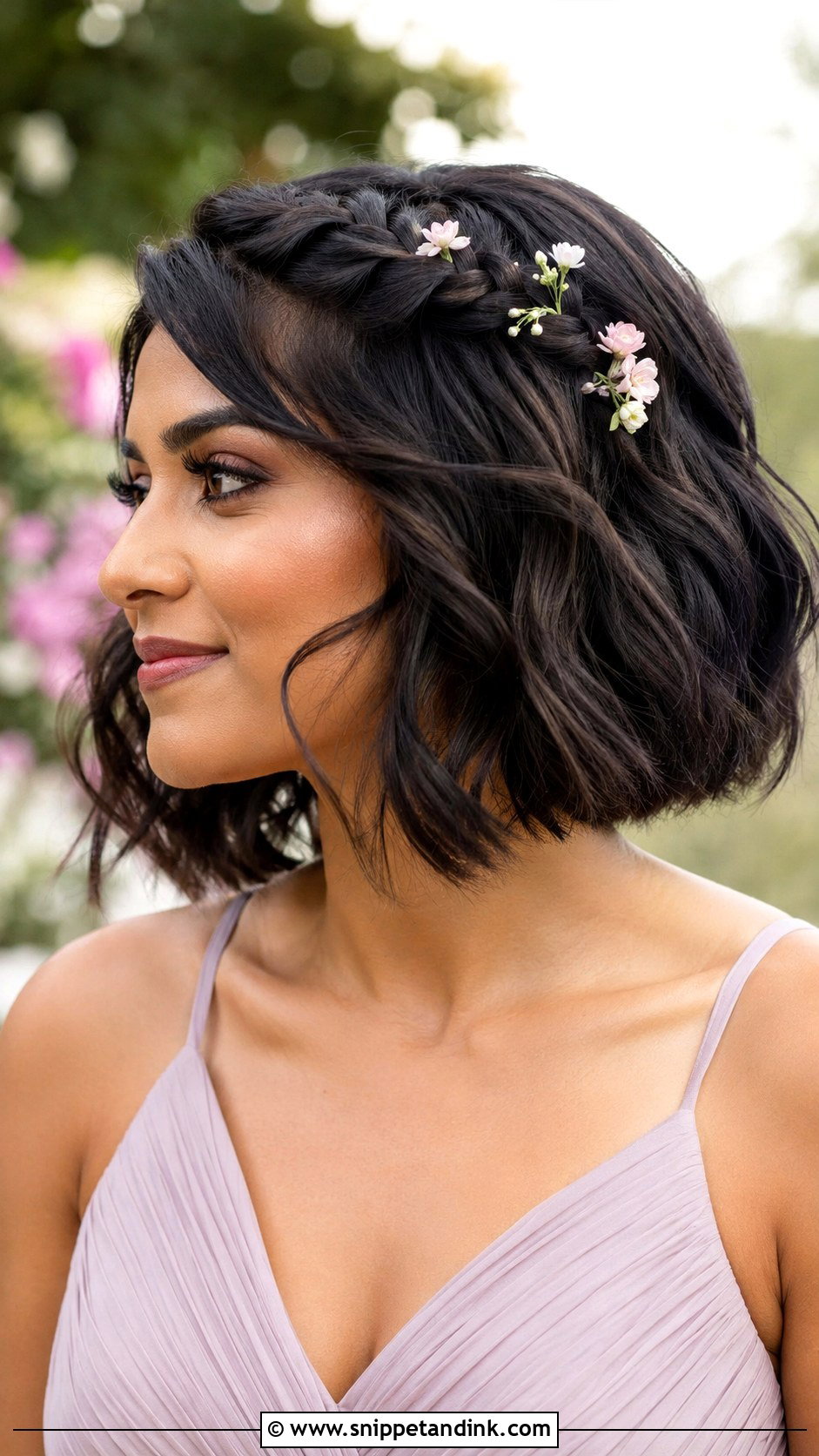 Short Bridesmaid Hollywood Waves Bob - Snippet and Ink - 20 Short Hair Styles for Bridesmaid
