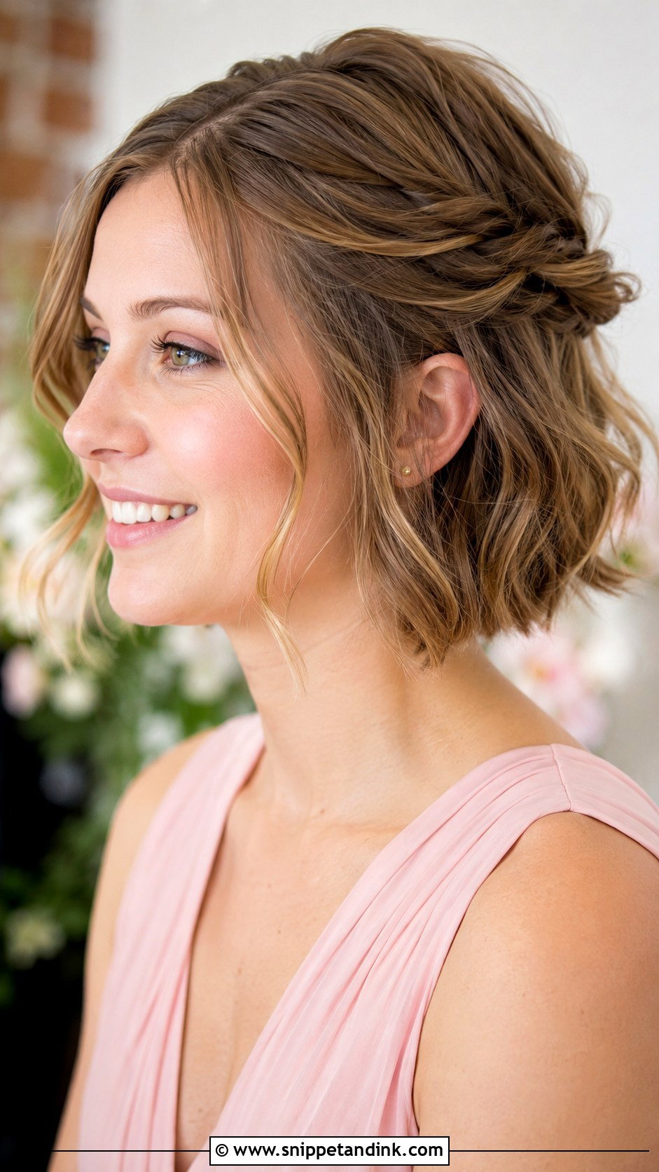 Short Bridesmaid Twisted Bob - Snippet and Ink - 20 Short Bridesmaid Hairstyle Ideas