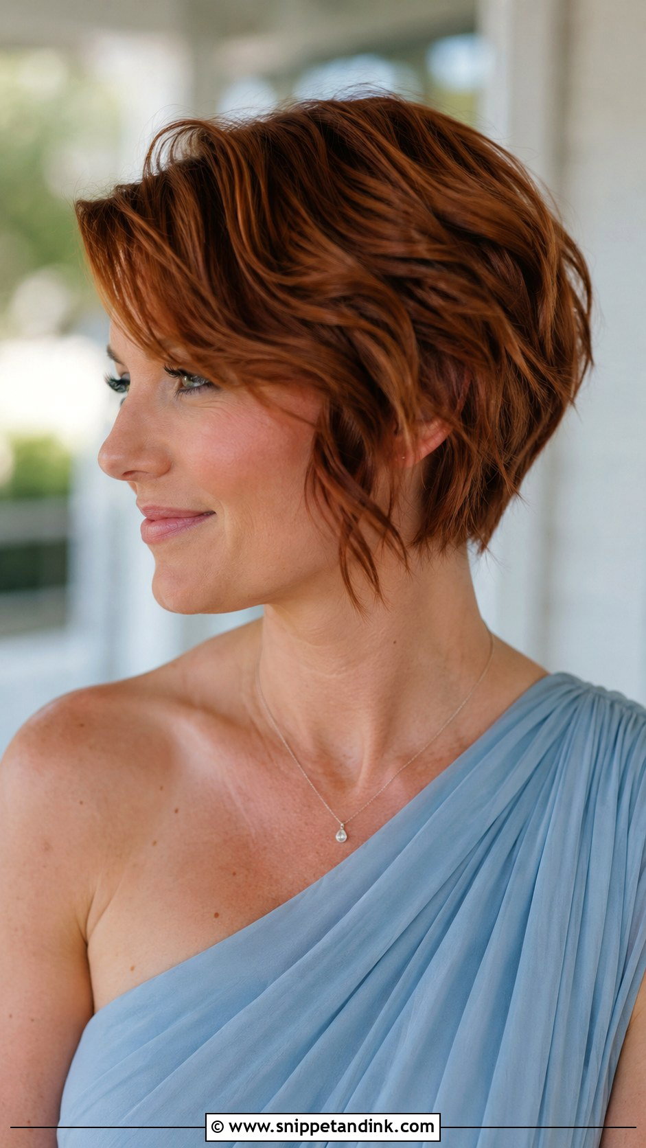 Short Bridesmaid Wavy Pixie Bob - Snippet and Ink - 25 Bridesmaid Short Hairstyles