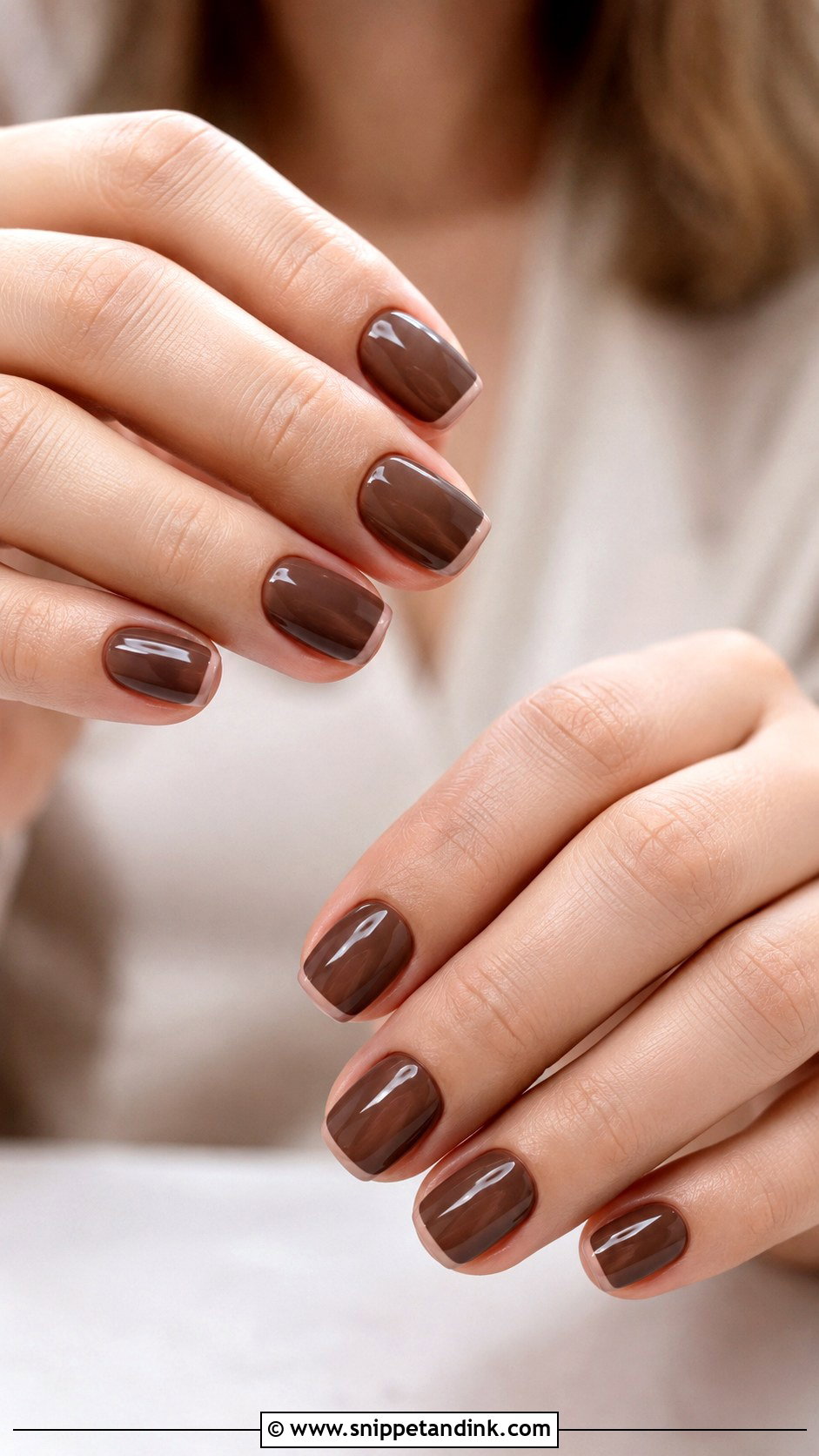 Short Brown Wedding Nails - Snippet and Ink - 20 Brown Wedding Nails