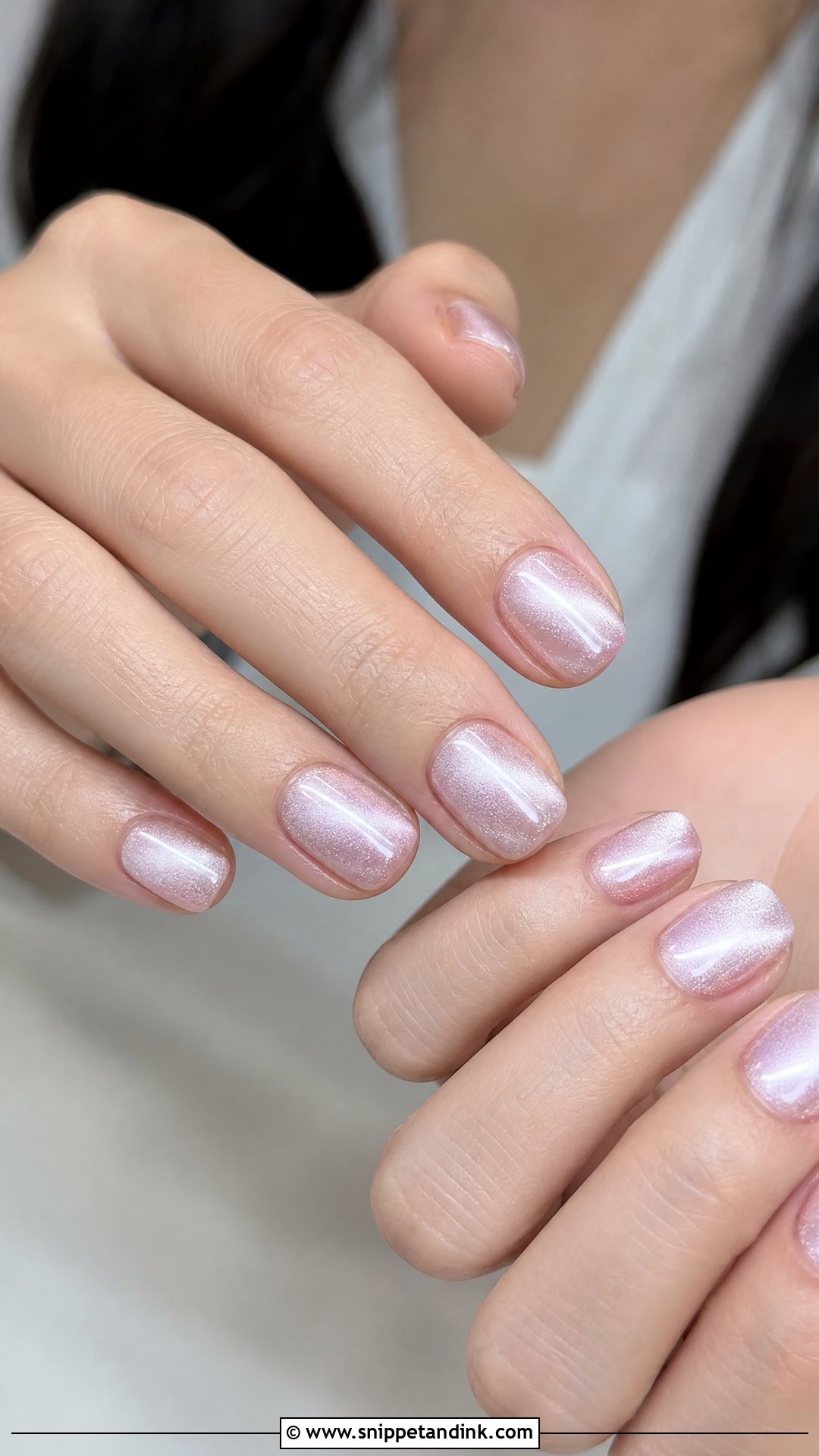 Short Cat Eye Wedding Nails - Snippet and Ink - 25 Cat Eye Wedding Nails
