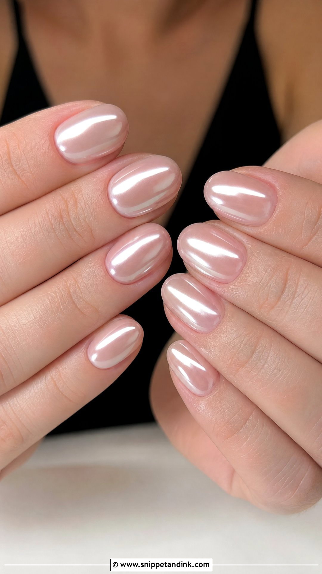 Short Chrome Wedding Nails - Snippet and Ink - 25 Short Wedding Nails for Bride