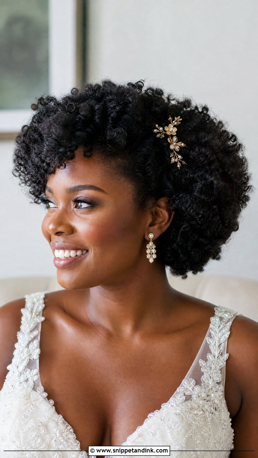 Short Curly Afro For Wedding - Snippet and Ink - 20 Short Curly Hair for Wedding Ideas