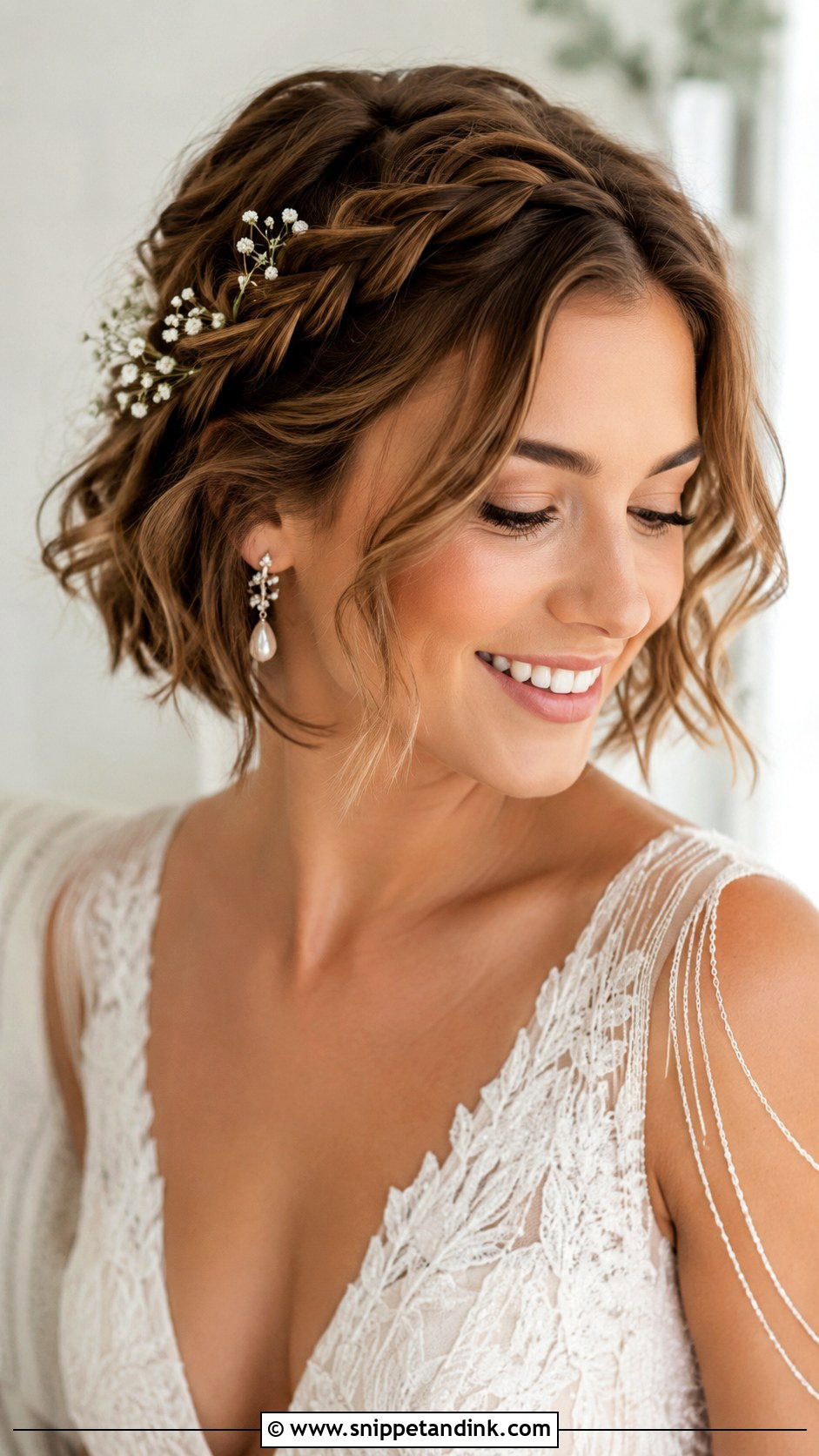 Short Curly Bob For Brides - Snippet and Ink - 15 Short Hair Styles for Brides