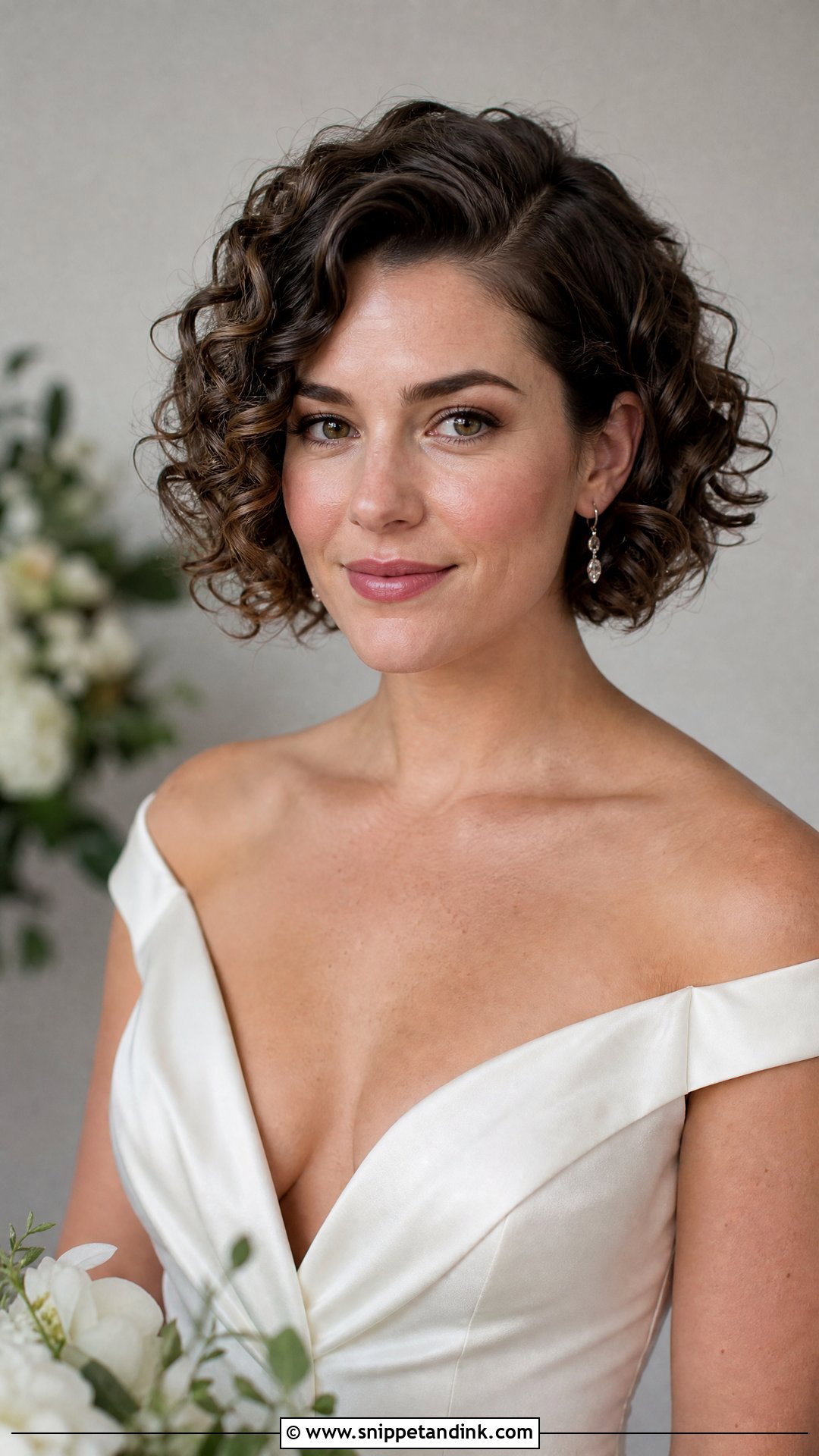 Short Curly Bob For Wedding - Snippet and Ink - 20 Short Curly Hair for Wedding Ideas