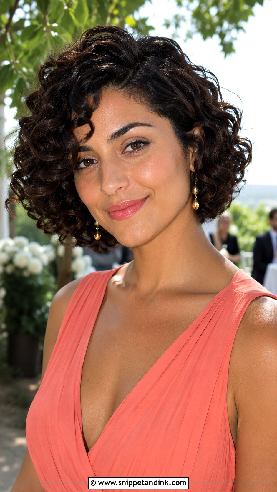 Short Curly Bob Wedding Guest - Snippet and Ink - 15 Short Hairdos for Wedding Guest