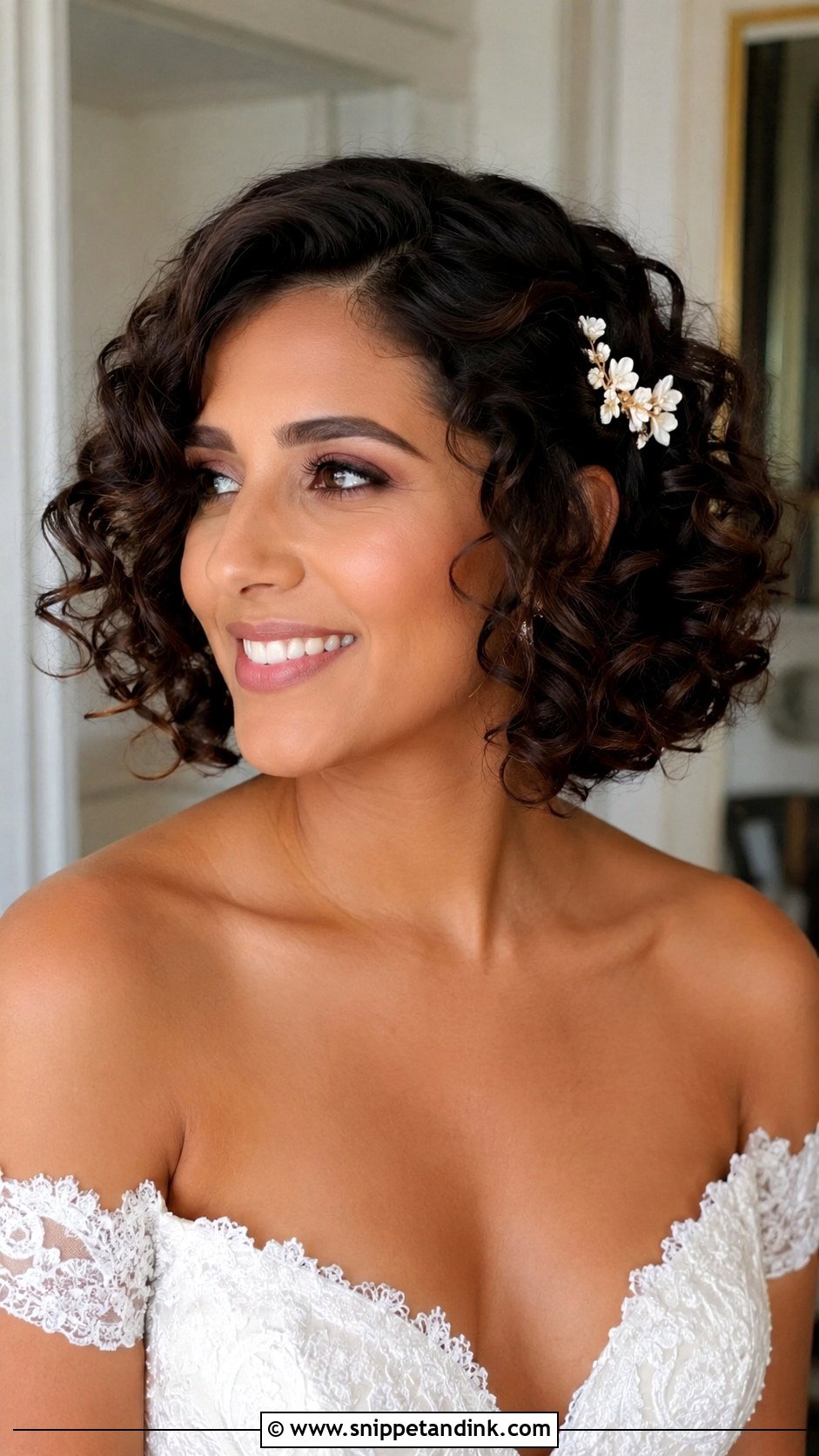 Short Curly Bob With Volume - Snippet and Ink - 25 Short Hairstyle Women for Wedding Ideas