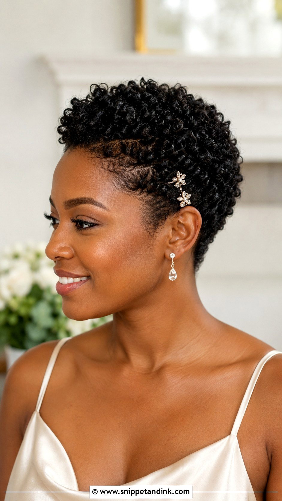 Short Curly Bridesmaid Hair - Snippet and Ink - 20 Bridesmaid Hairstyles for Curly Hair
