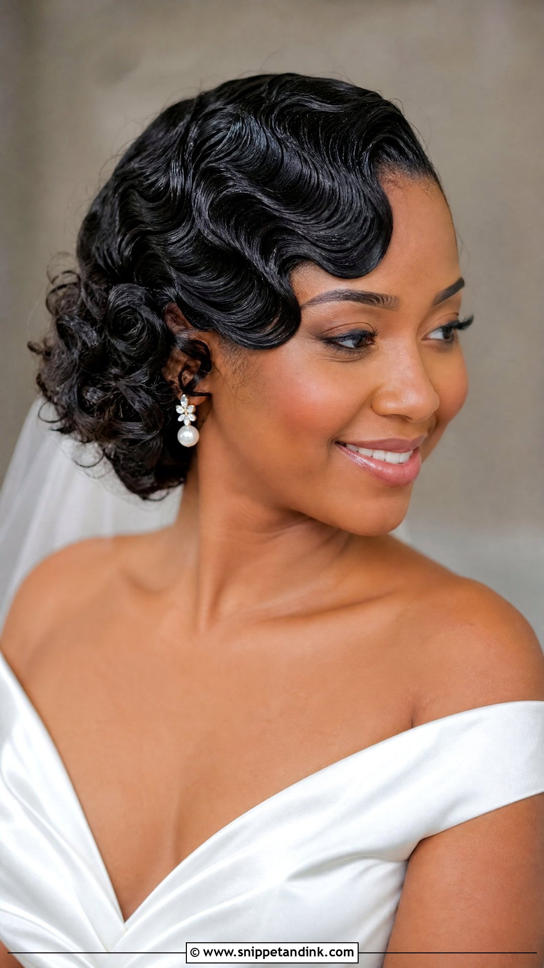 Short Curly Finger Waves For Wedding - Snippet and Ink - 20 Short Curly Hair for Wedding Ideas