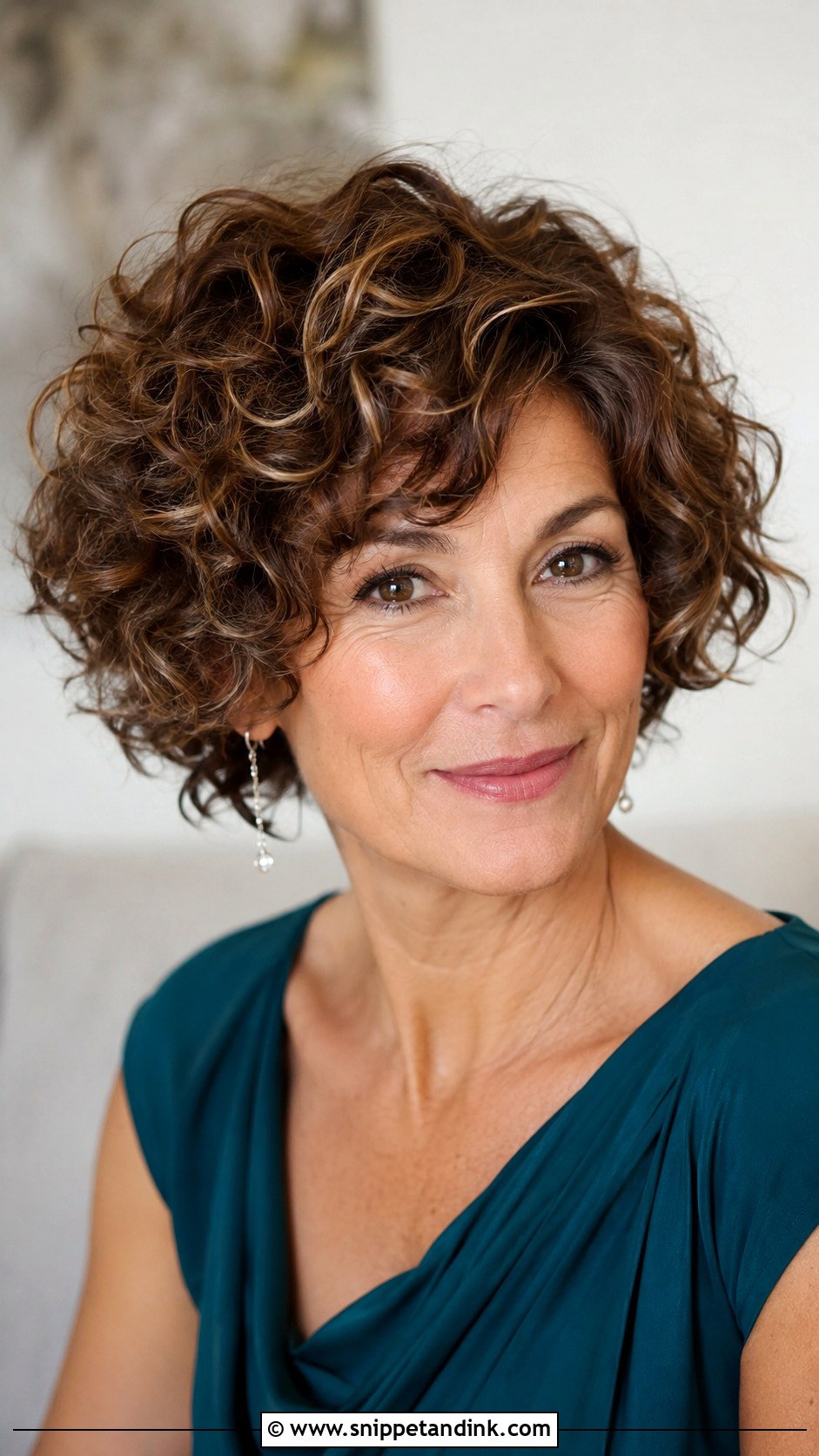 Short Curly Hairstyle for Fine Hair - Snippet and Ink - 30 Mother of the Bride Hairstyles Over 50