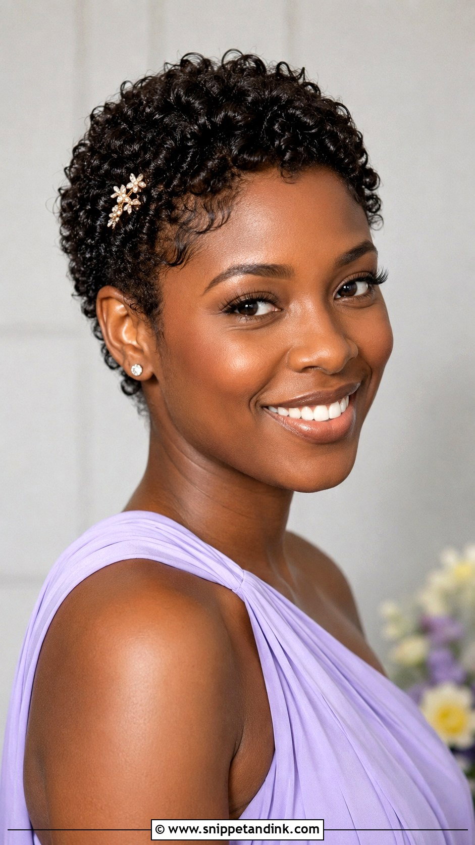 Short Curly Pixie For Engagement - Snippet and Ink - 15 Short Hair Styles for Engagement