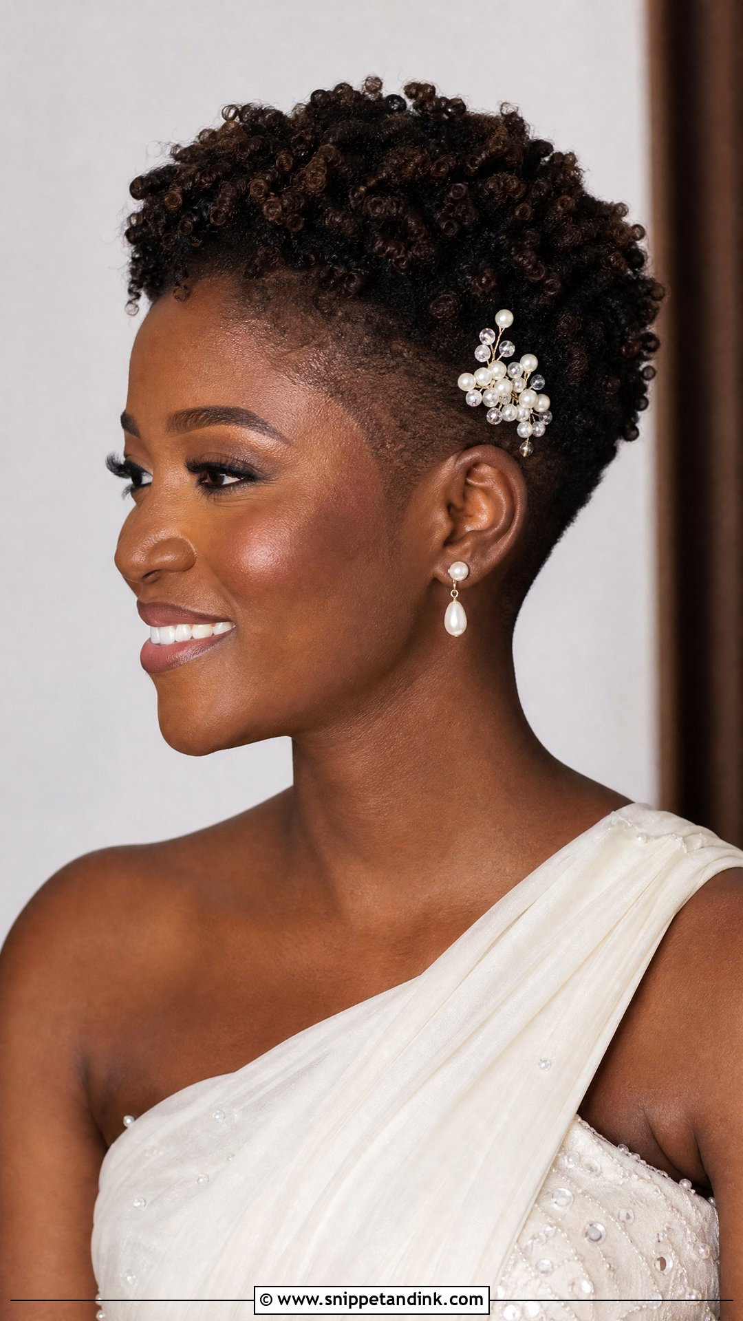 Short Curly Tapered Cut For Wedding - Snippet and Ink - 20 Short Curly Hair for Wedding Ideas