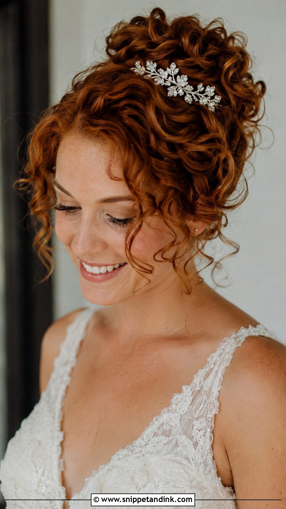 Short Curly Updo - Snippet and Ink - 25 Hairstyle for Wedding Short Hair Ideas