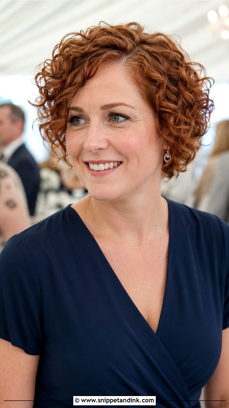 Short Curly Wedding Guest Hair - Snippet and Ink - 20 Curly Hairstyle for Wedding Guest Ideas