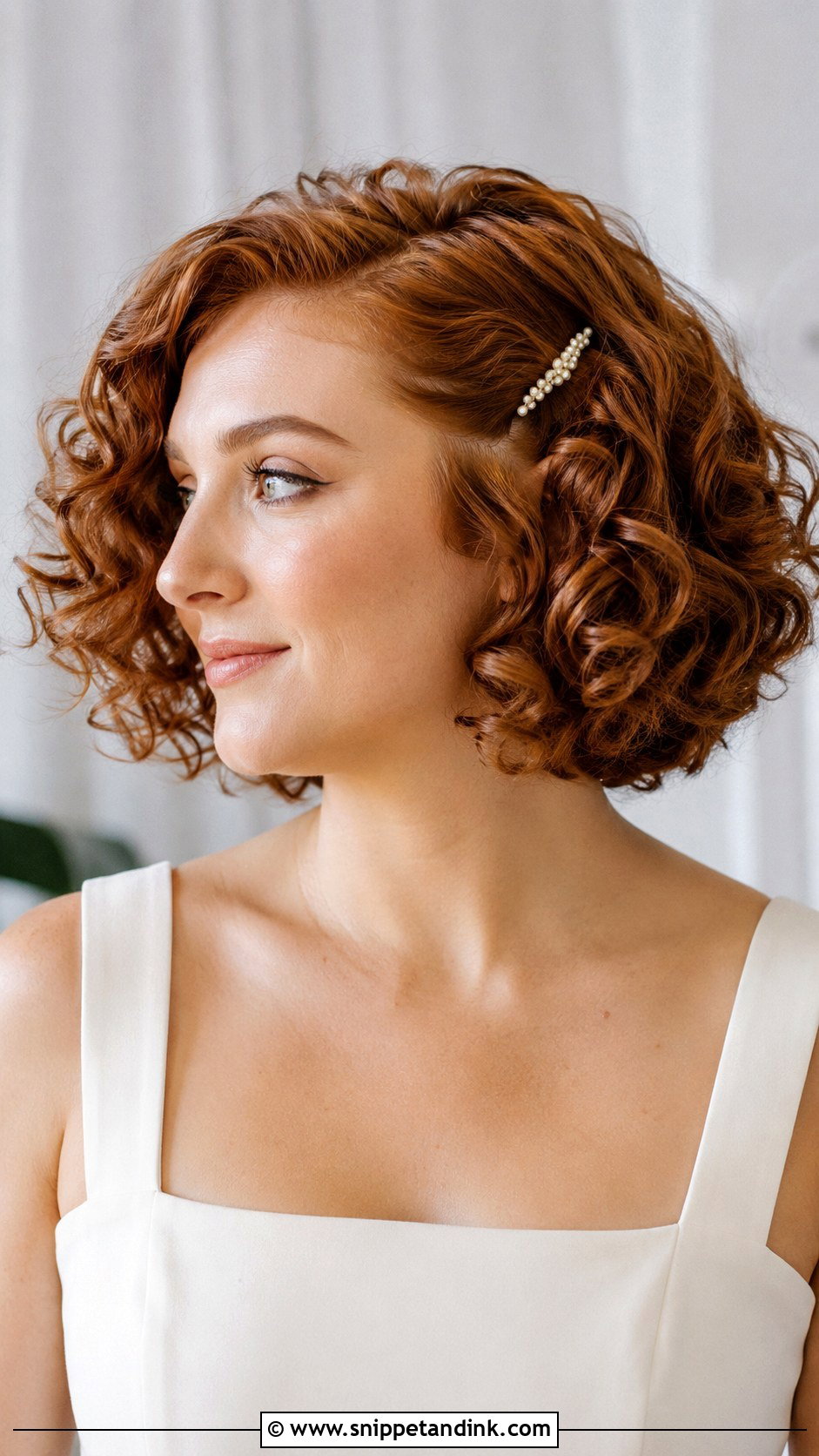 Short Curly Wedding Hair - Snippet and Ink - 20 Curl Wedding Hair Styles
