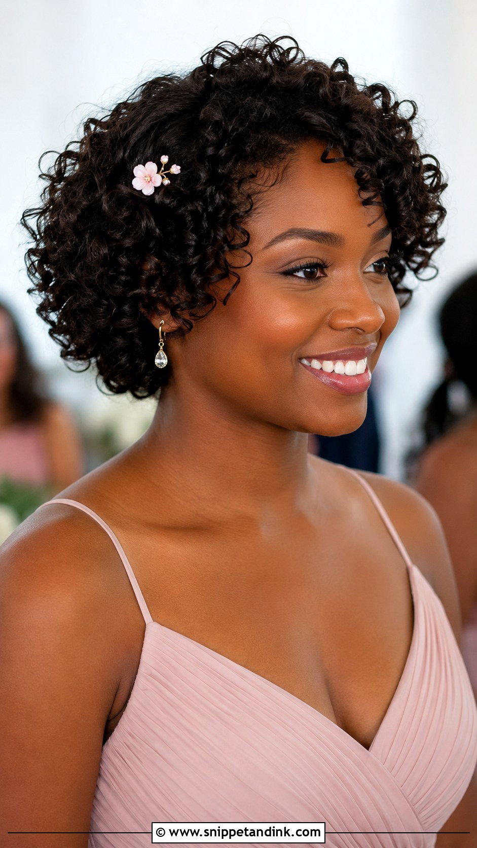 Short Curly Wedding Hairstyle - Snippet and Ink - 20 Short Hair Wedding Hairstyles Bridesmaid