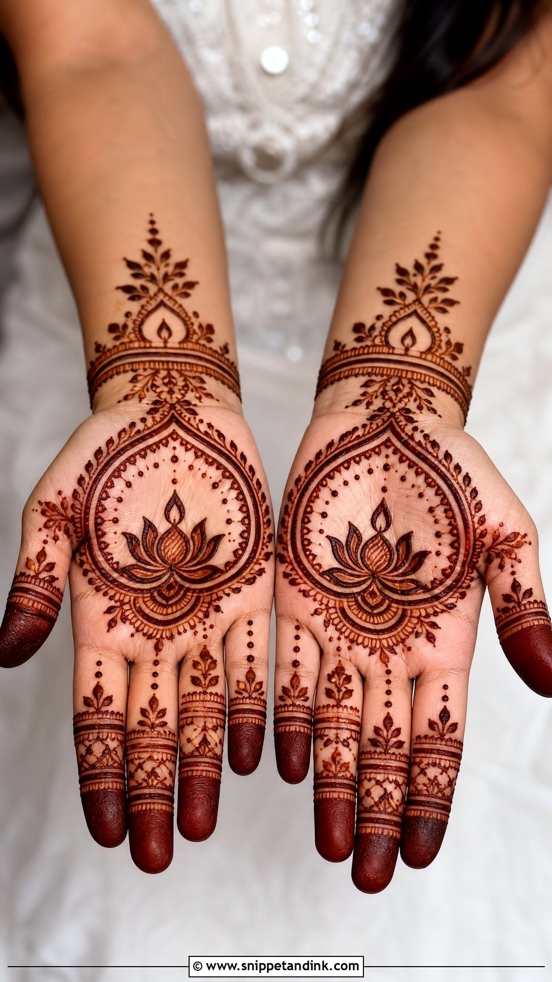 Short Diwali Mehndi Design - Snippet and Ink - 30 Short Mehndi Designs