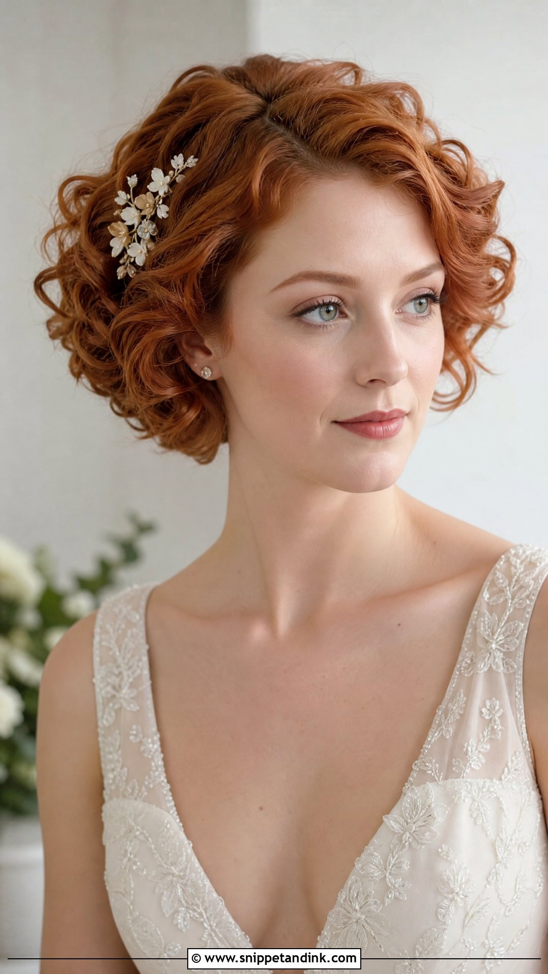 Short Down Curly Wedding Hair - Snippet and Ink - 15 Down Curly Hairstyles for Wedding