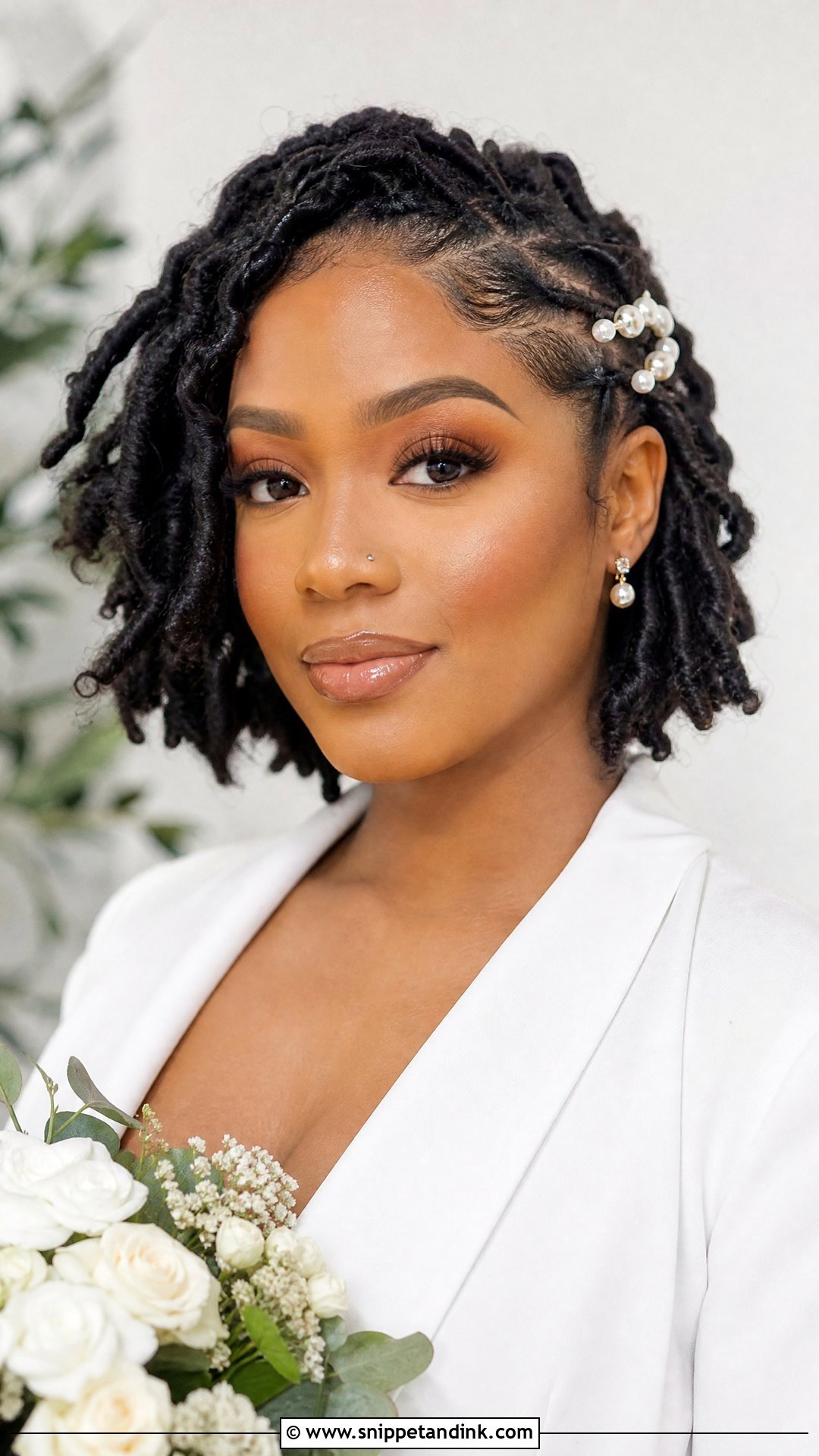 Short Dreadlocks Wedding Hairstyle - Snippet and Ink - 15 Dreads Dreadlocks Wedding Hairstyles