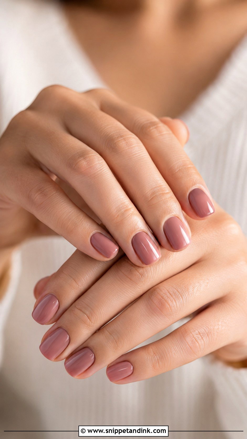 Short Dusty Rose Wedding Nails - Snippet and Ink - 30 Short Wedding Nails