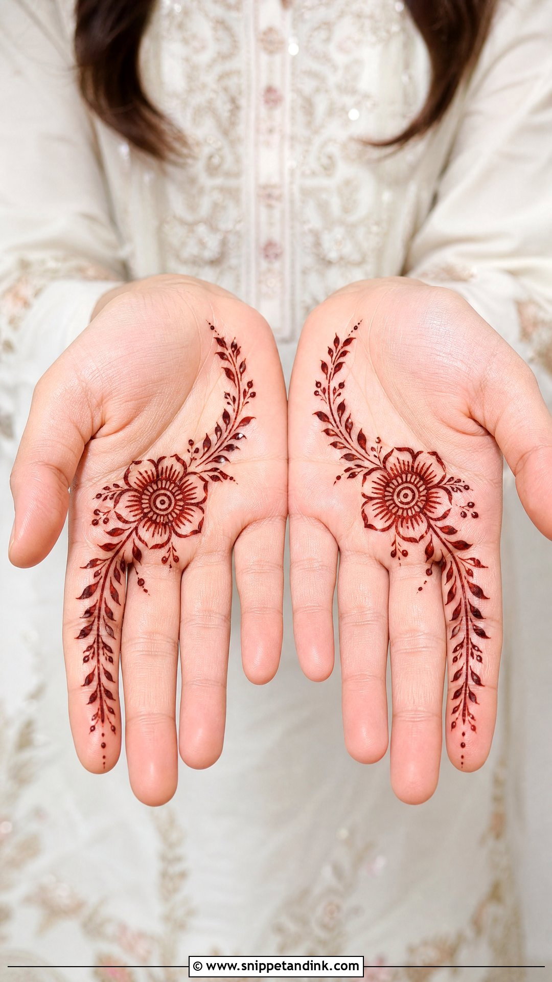 Short Easy Mehndi Design - Snippet and Ink - 30 Short Mehndi Designs
