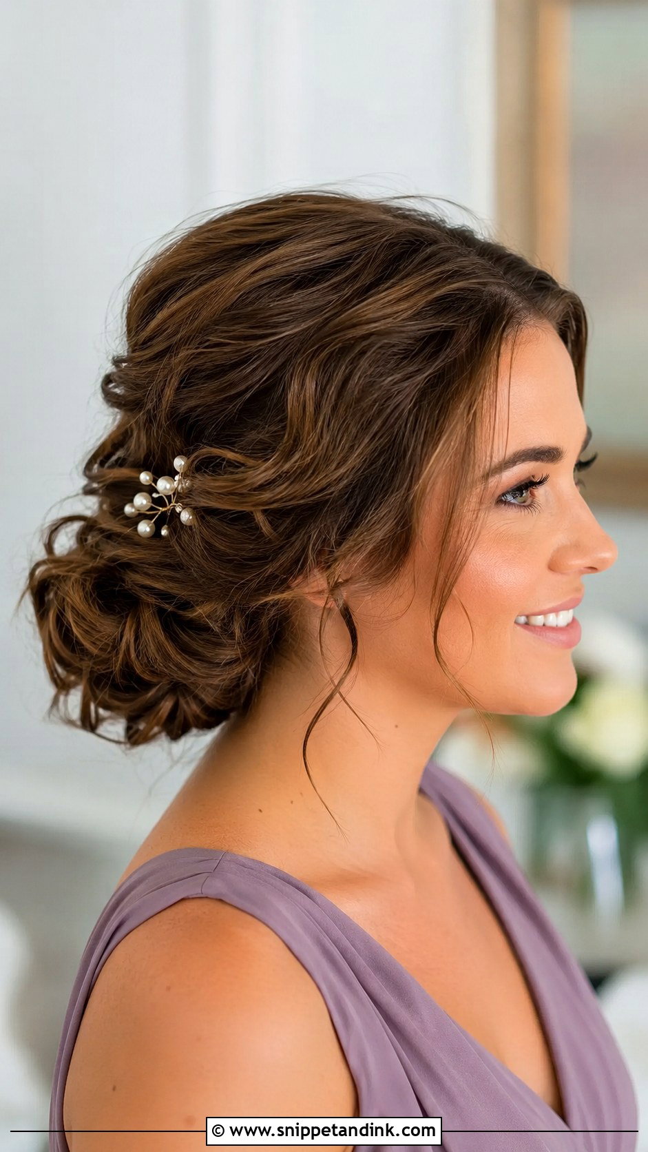 Short Faux Updo For Bridesmaid - Snippet and Ink - 20 Short Hair Styles for Wedding Bridesmaid